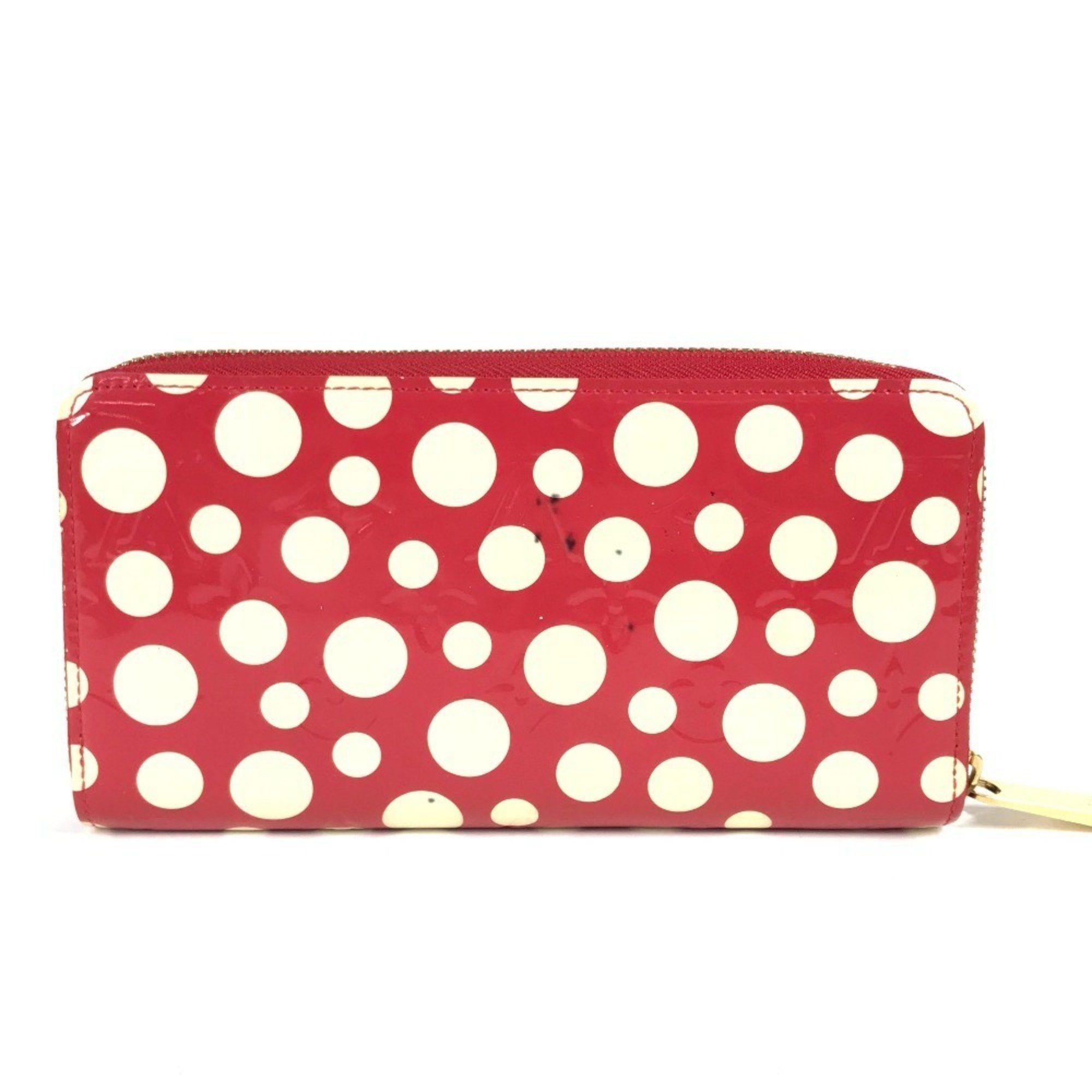 Louis Vuitton LOUIS VUITTON M91572 Vernis Dot Infinity Zippy Wallet, a collaboration with Yayoi Kusama. Patent leather long wallet, red. Women's. Size ONE SIZE - 2 Thumbnail
