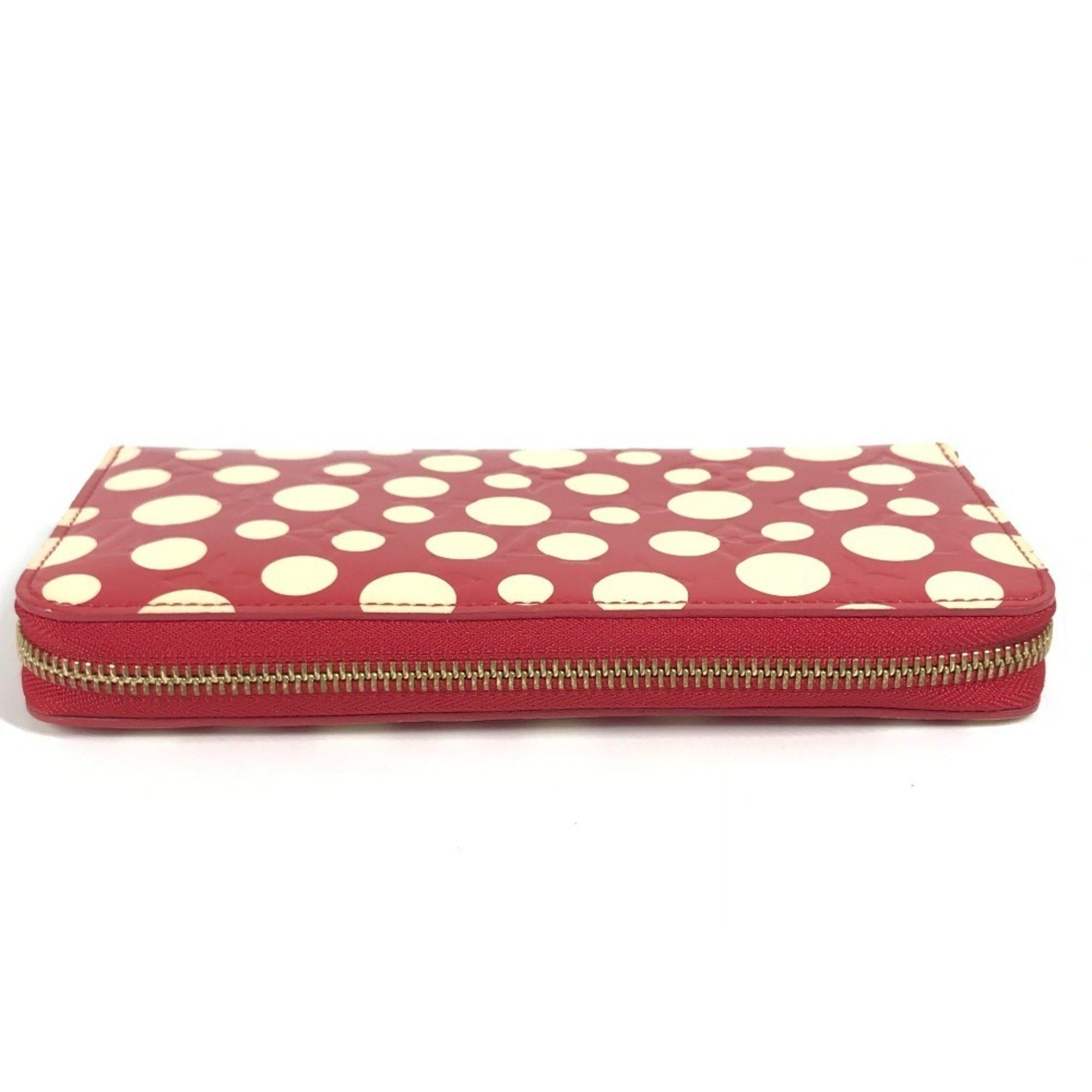 Louis Vuitton LOUIS VUITTON M91572 Vernis Dot Infinity Zippy Wallet, a collaboration with Yayoi Kusama. Patent leather long wallet, red. Women's. Size ONE SIZE - 5 Thumbnail