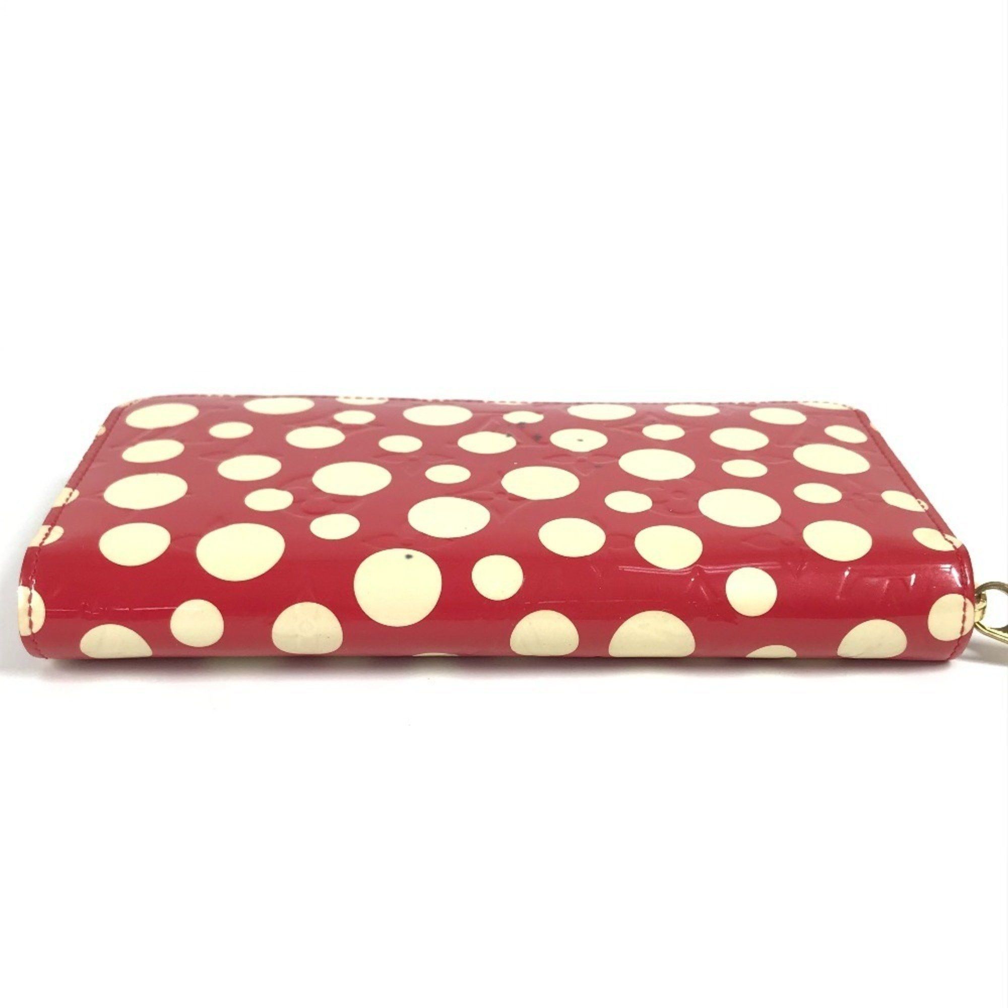 Louis Vuitton LOUIS VUITTON M91572 Vernis Dot Infinity Zippy Wallet, a collaboration with Yayoi Kusama. Patent leather long wallet, red. Women's. Size ONE SIZE - 6 Thumbnail