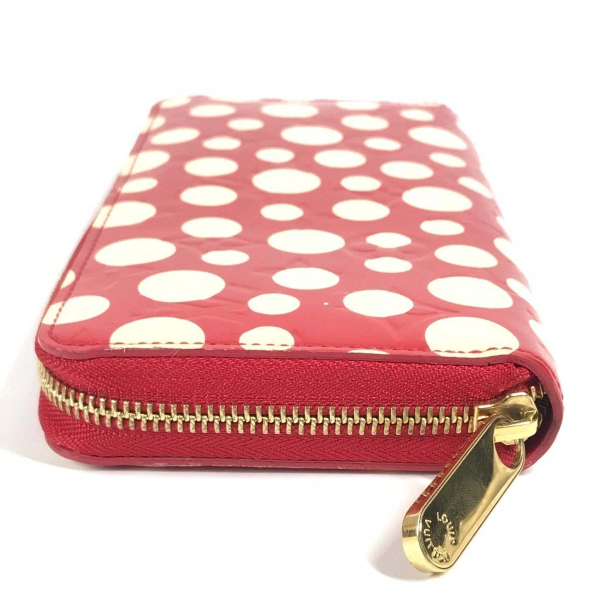 Louis Vuitton LOUIS VUITTON M91572 Vernis Dot Infinity Zippy Wallet, a collaboration with Yayoi Kusama. Patent leather long wallet, red. Women's. Size ONE SIZE - 4 Thumbnail