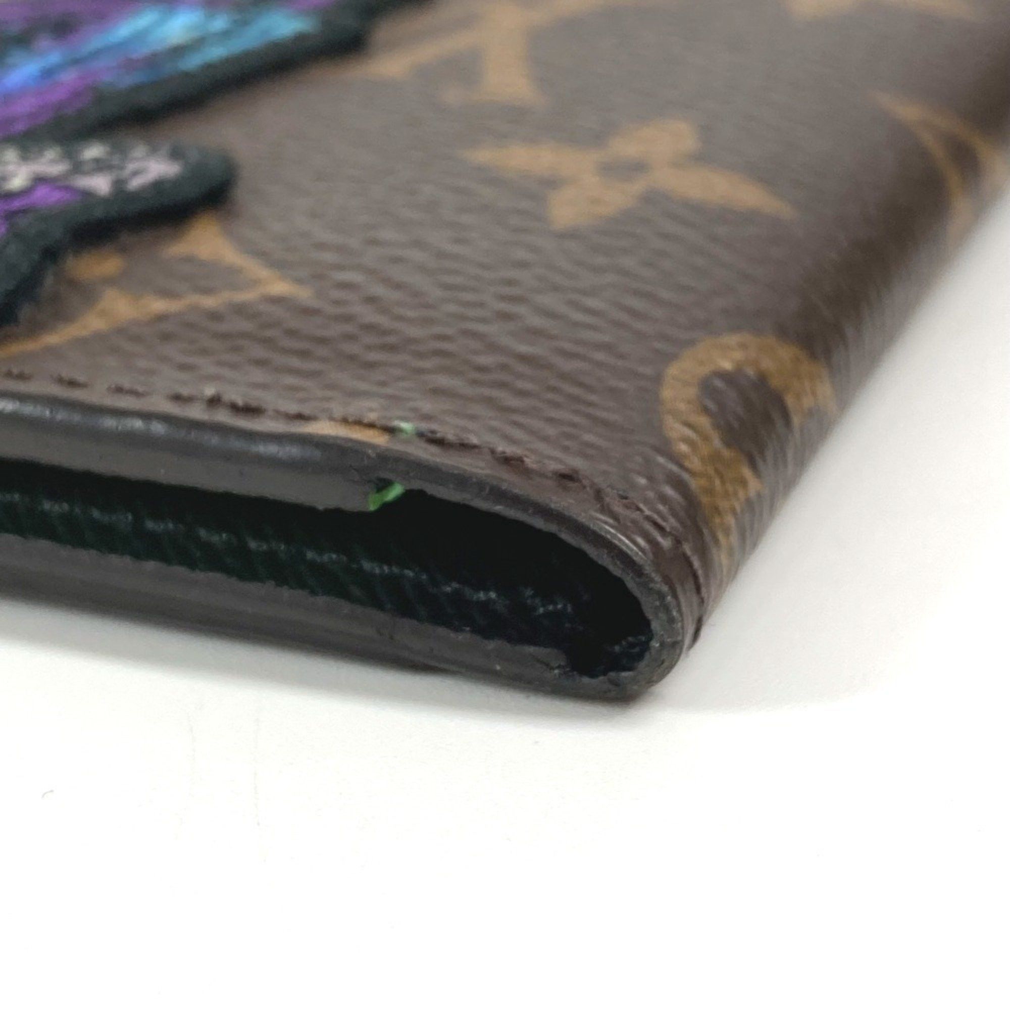 Louis Vuitton LOUIS VUITTON M80154 LV Friends Monogram Patch Organizer de Poche Business Card Holder, Pass Case, Bifold Canvas, Unisex, Brown Size ONE SIZE - 5 Thumbnail