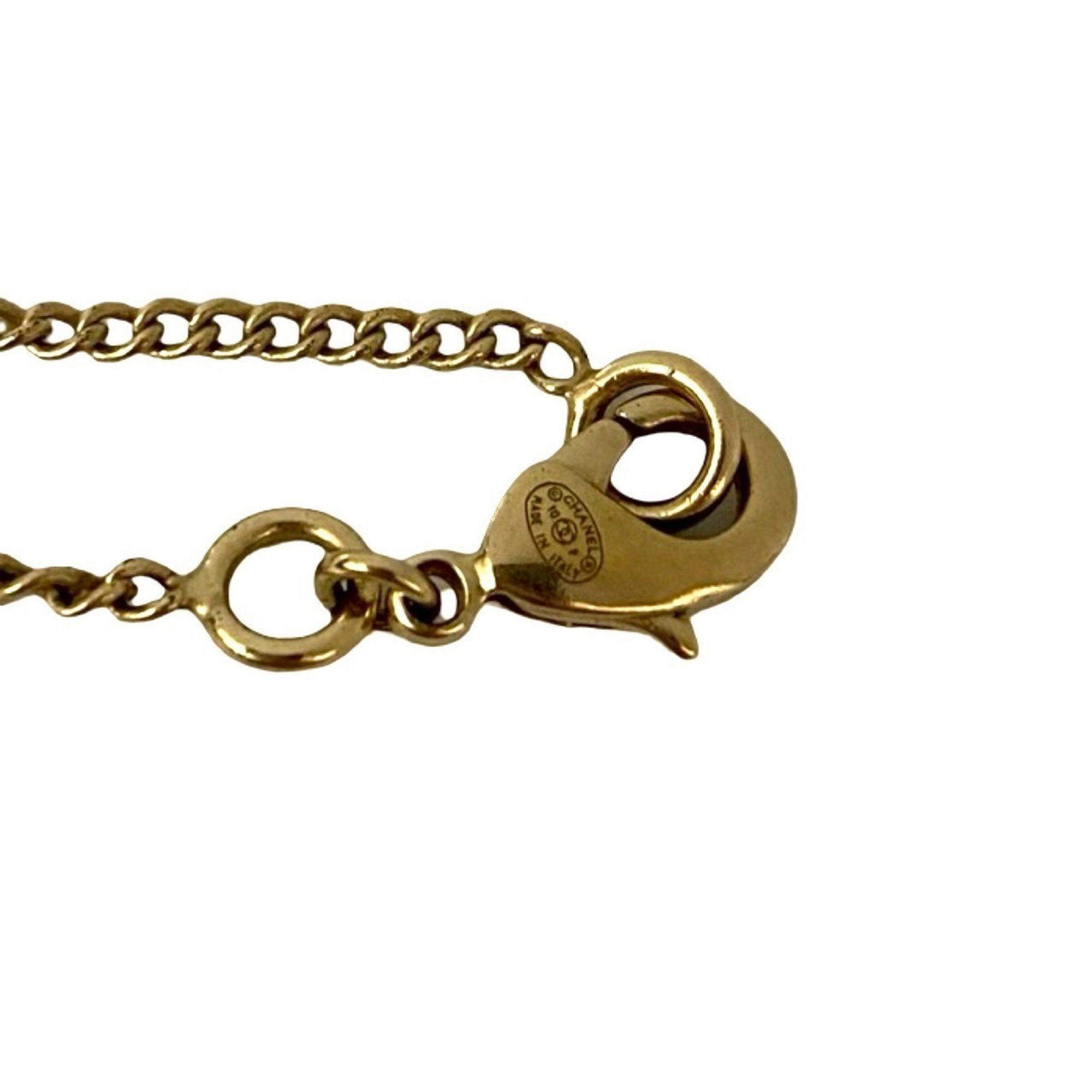 Chanel CHANEL Coco Mark Heart Motif Chain Necklace Pendant Gold 42706 Size ONE SIZE - 2 Thumbnail