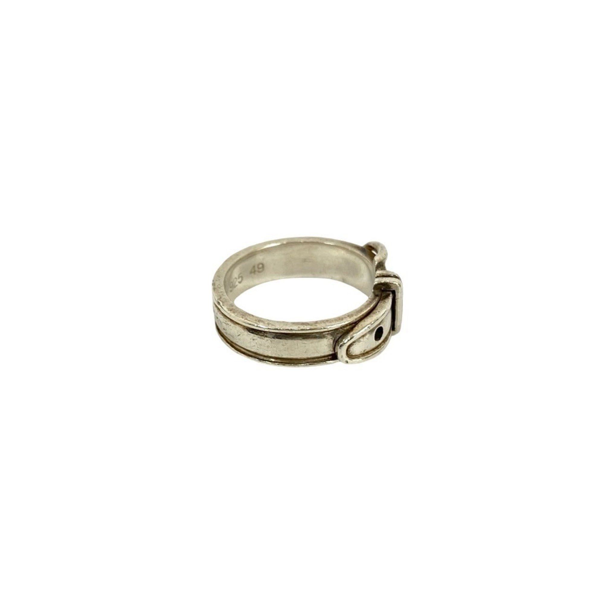 Hermes HERMES Santur Silver 925 Belt Ring, Size 8, Women's, Silver, 62422 Size ONE SIZE - 4 Thumbnail