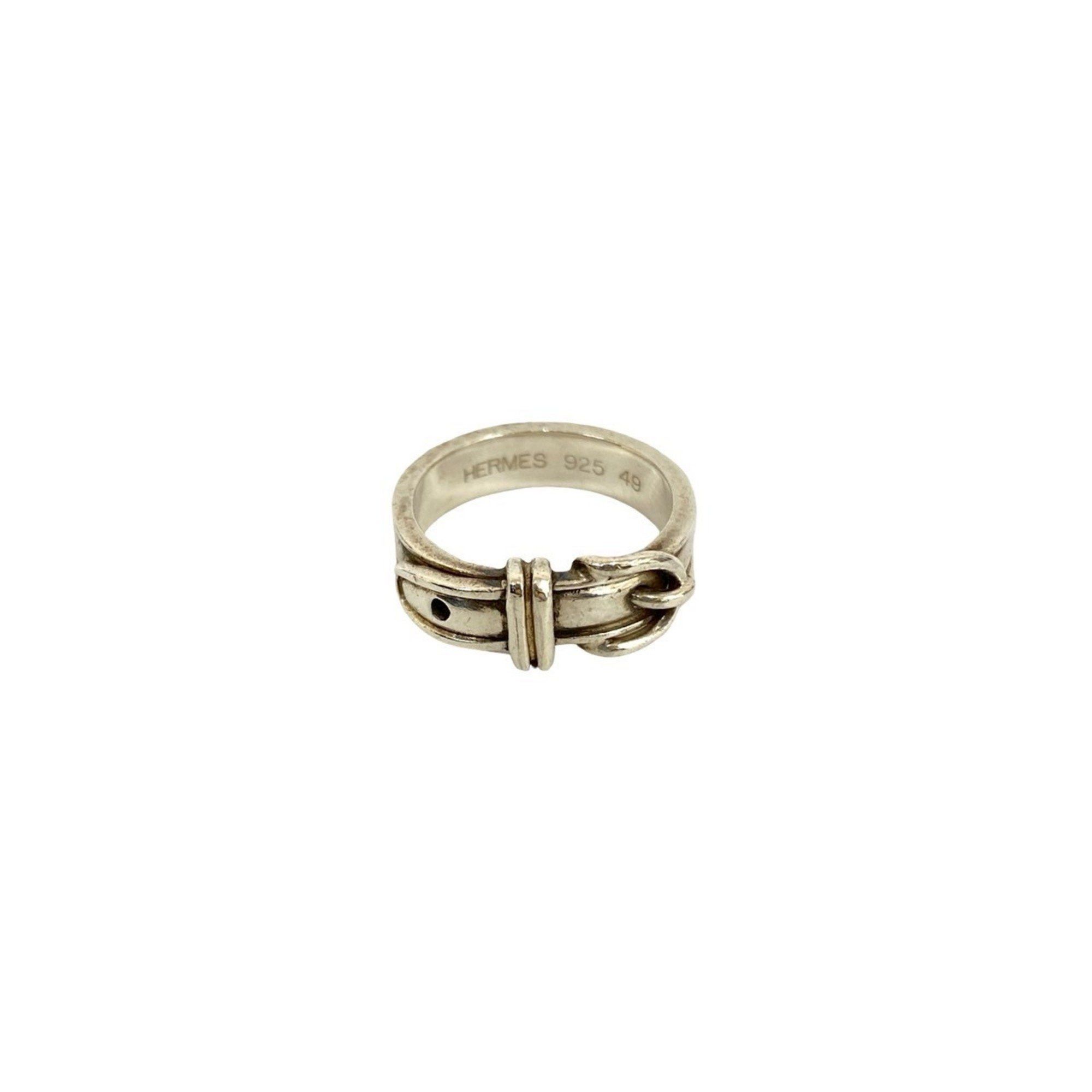 Hermes HERMES Santur Silver 925 Belt Ring, Size 8, Women's, Silver, 62422 Size ONE SIZE - 5 Thumbnail