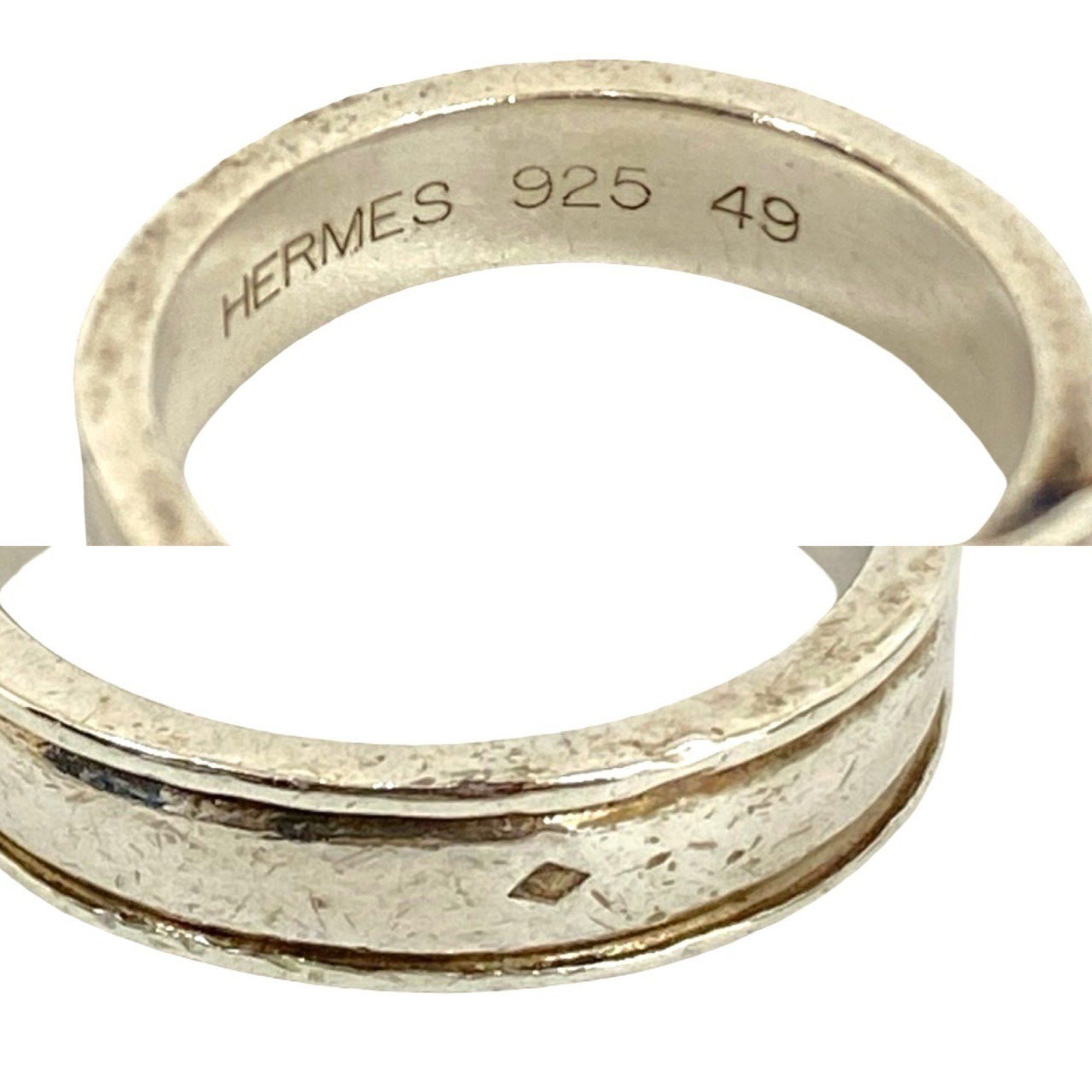 Hermes HERMES Santur Silver 925 Belt Ring, Size 8, Women's, Silver, 62422 Size ONE SIZE - 2 Thumbnail