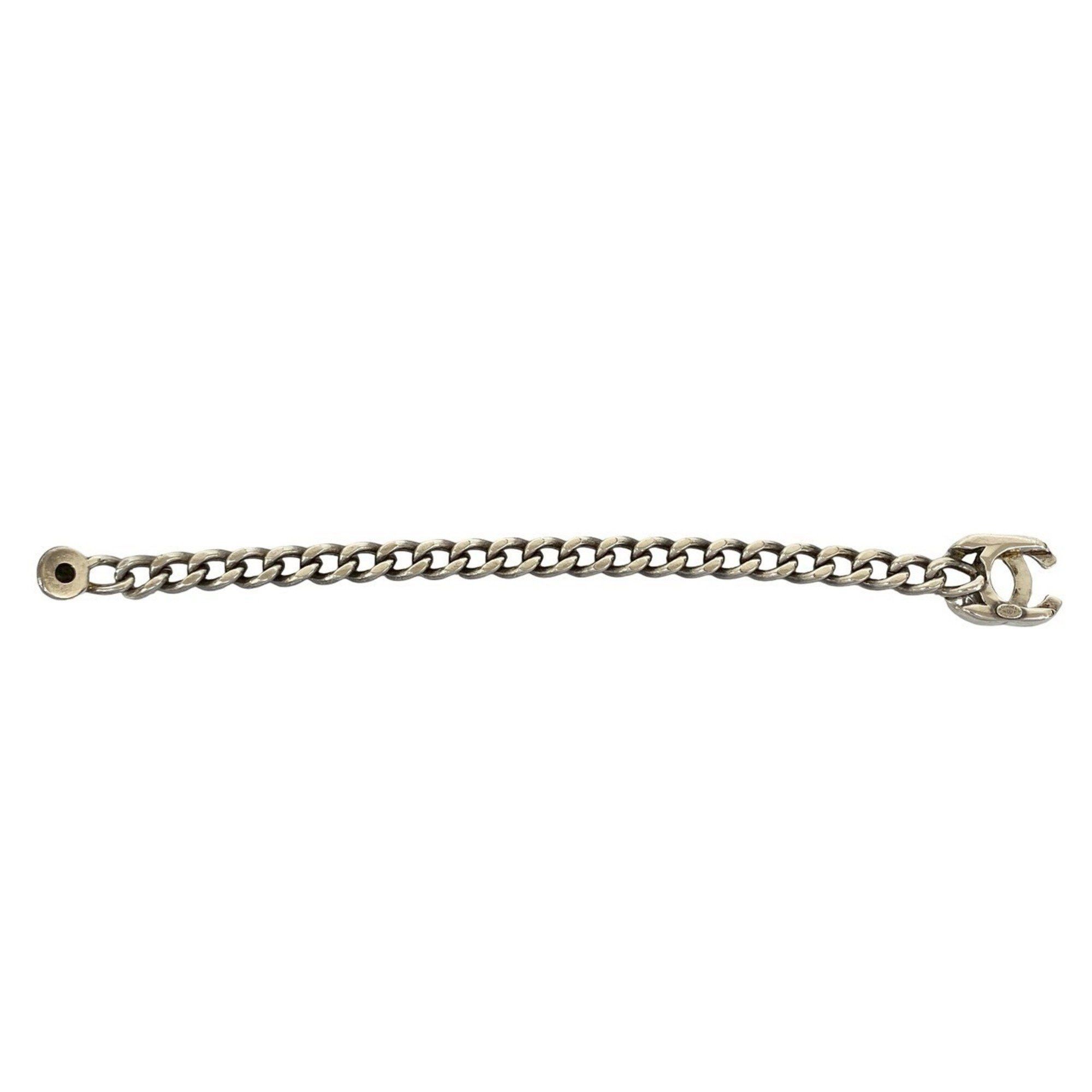 Chanel CHANEL Coco Mark Turnlock Bracelet, Silver-Plated Chain Silver, 68235 Size ONE SIZE - 4 Thumbnail