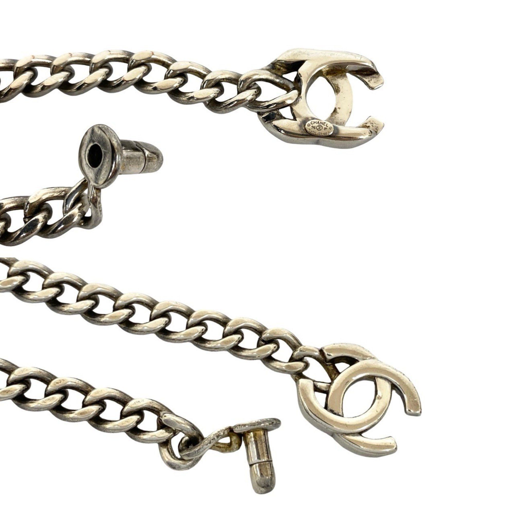 Chanel CHANEL Coco Mark Turnlock Bracelet, Silver-Plated Chain Silver, 68235 Size ONE SIZE - 2 Thumbnail