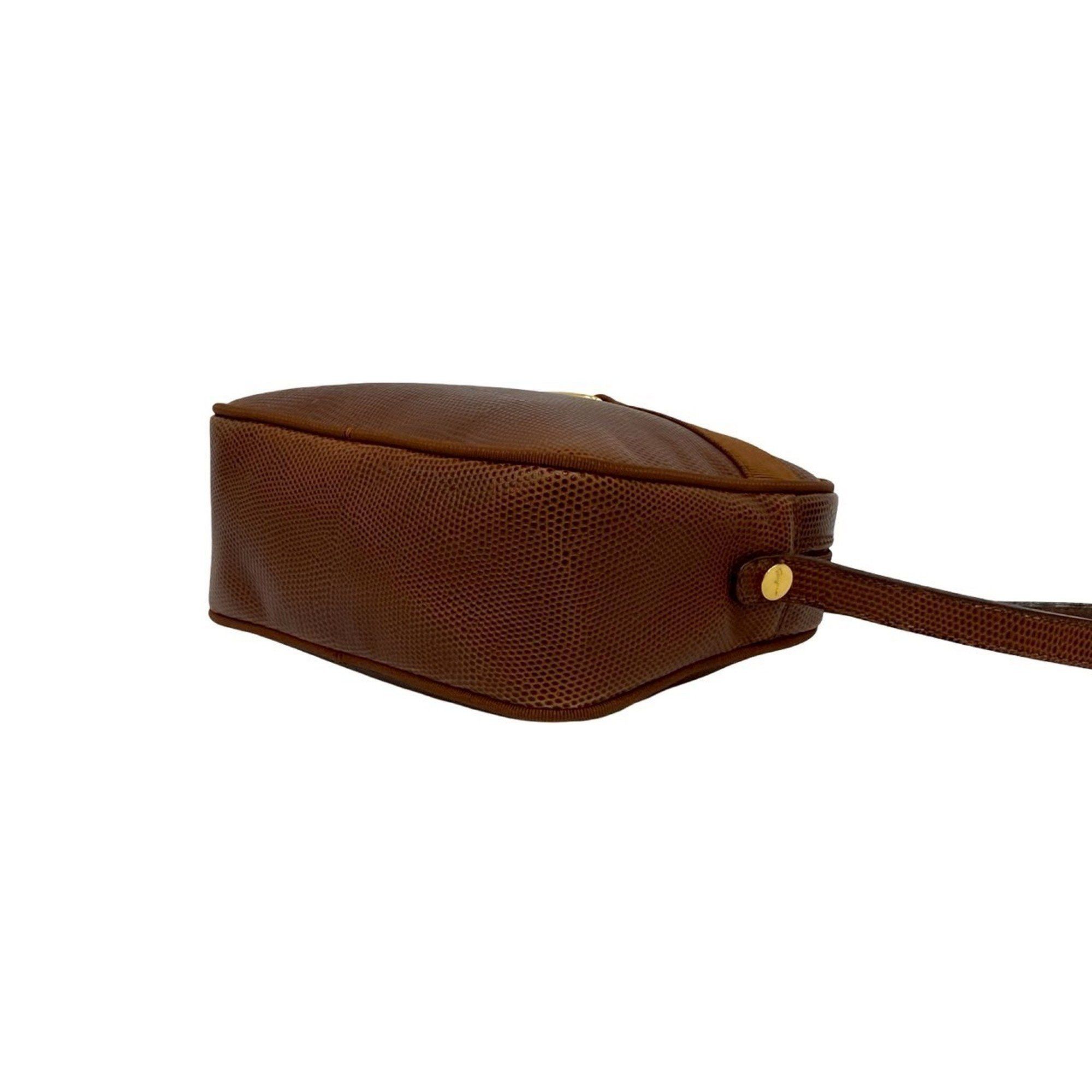 Salvatore Ferragamo Salvatore Ferragamo Vara shoulder bag with metal hardware and leather pouch, brown, 70876 Size ONE SIZE - 8 Thumbnail