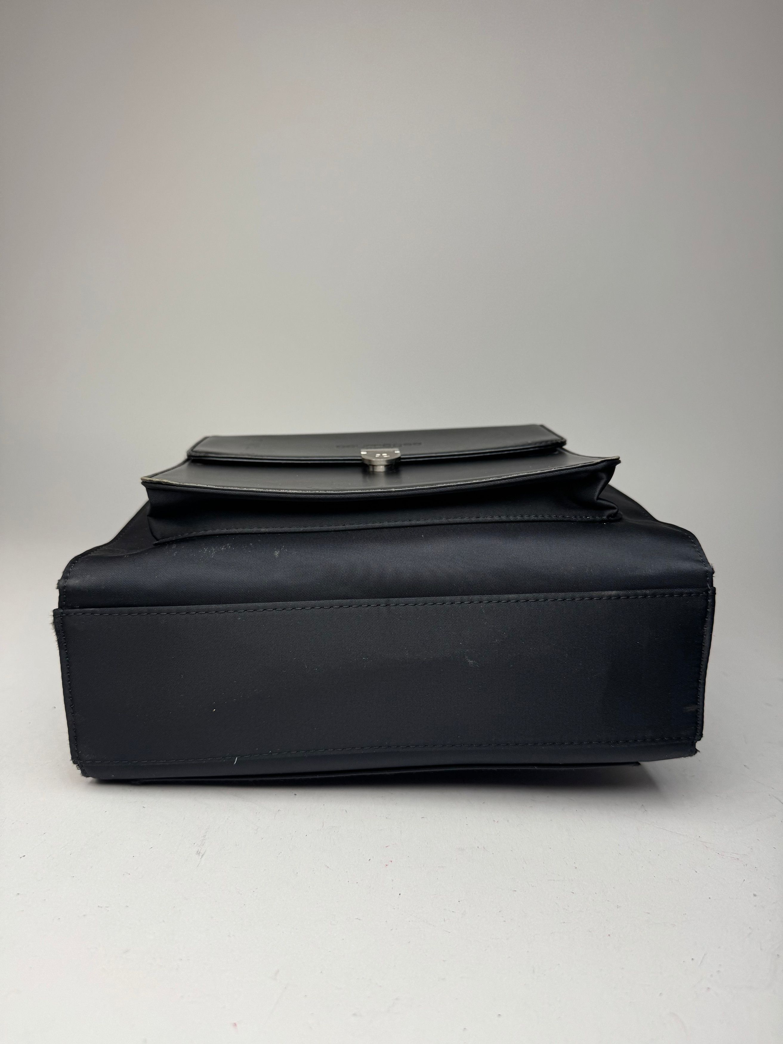 Courreges Vintage Leather Polyester Handbag black Size ONE SIZE - 11 Thumbnail