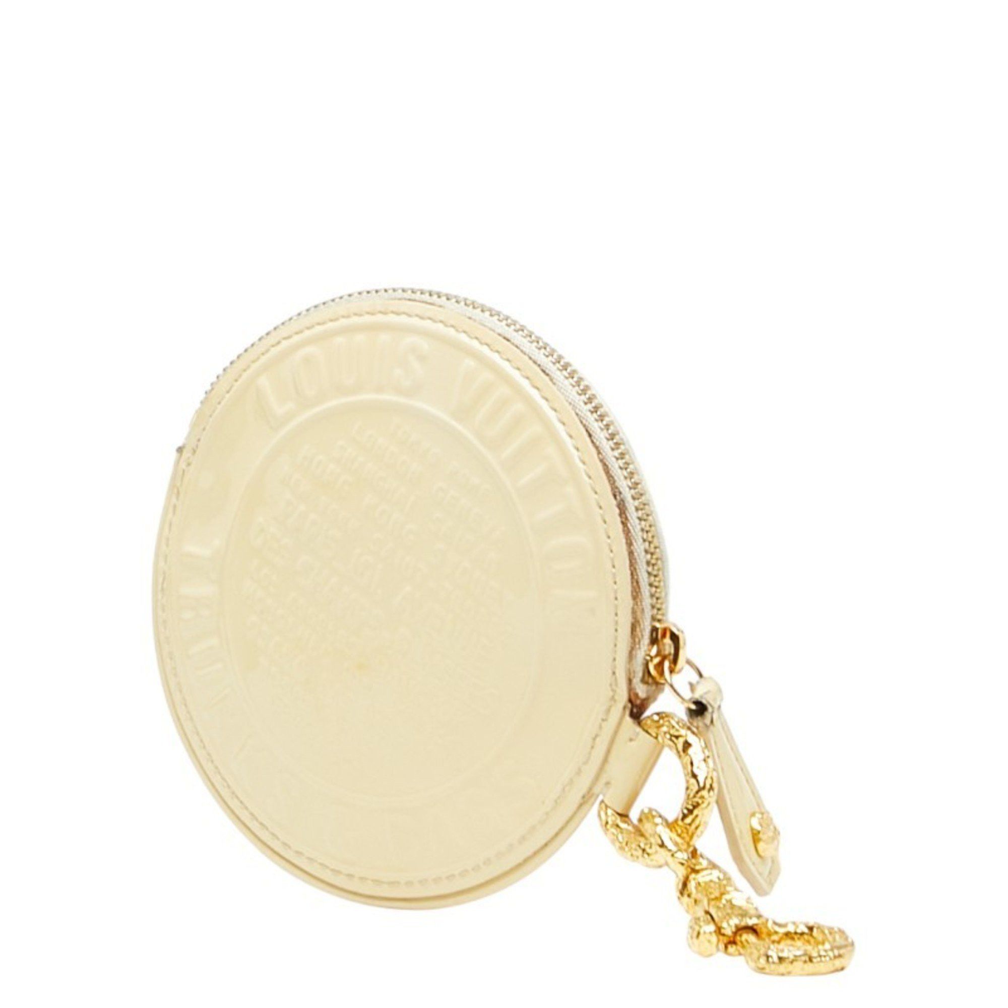 Louis Vuitton Louis Vuitton Vernis Porte Monnaie Long Coin Case M95428 Light Yellow Patent Leather Women's LOUIS VUITTON Size ONE SIZE - 2 Thumbnail