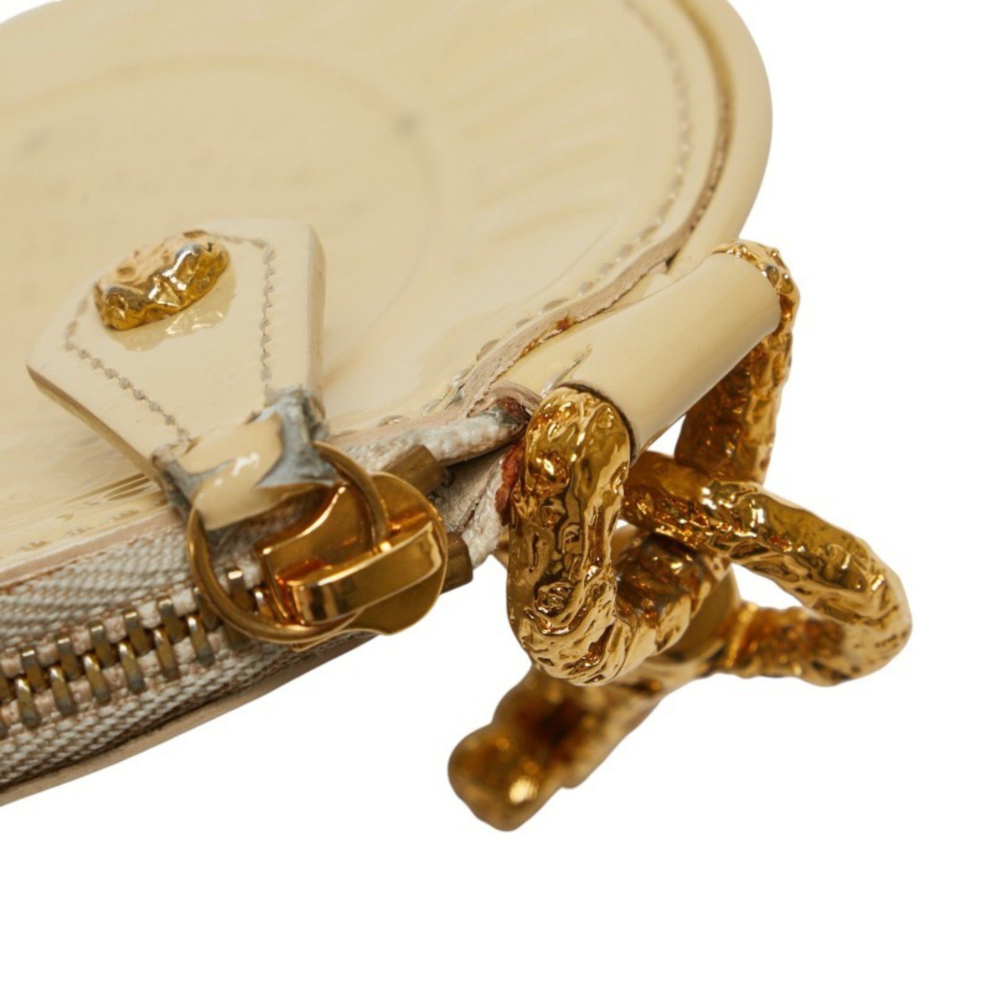 Louis Vuitton Louis Vuitton Vernis Porte Monnaie Long Coin Case M95428 Light Yellow Patent Leather Women's LOUIS VUITTON Size ONE SIZE - 7 Thumbnail