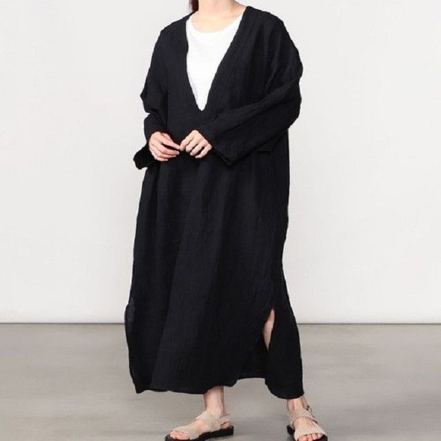 Other Other MexiPa Linen Dress Natural Material Dresses 22-011-MP-8130-1 DUTY FREE for USA Size ONE SIZE - 3 Thumbnail