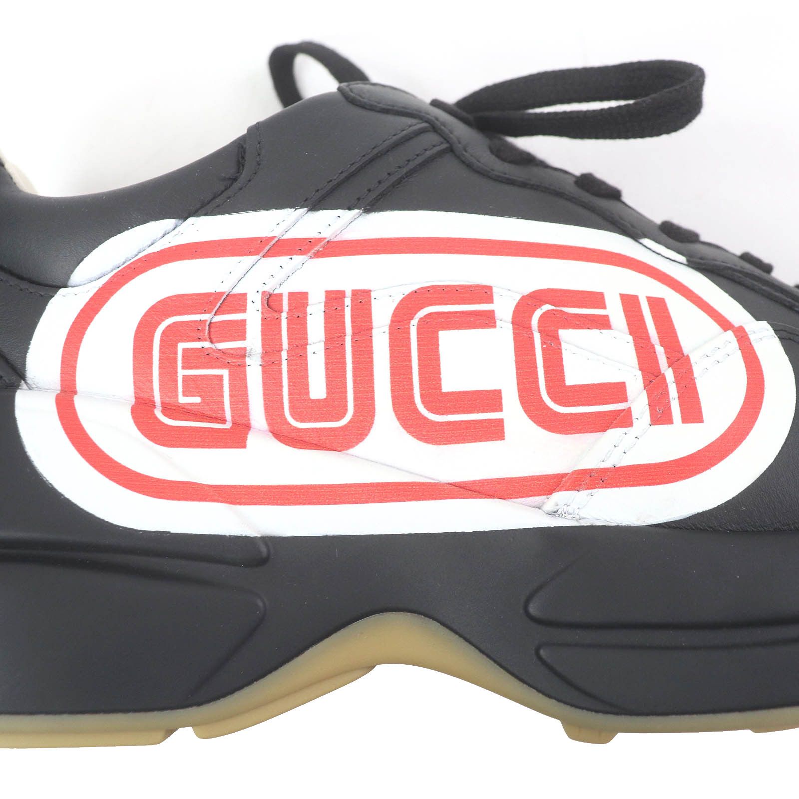 Gucci Gucci Gucci Ryton With logo Leather Sneakers Leather Shoes 523609 DUTY FREE for USA Size ONE SIZE - 7 Thumbnail