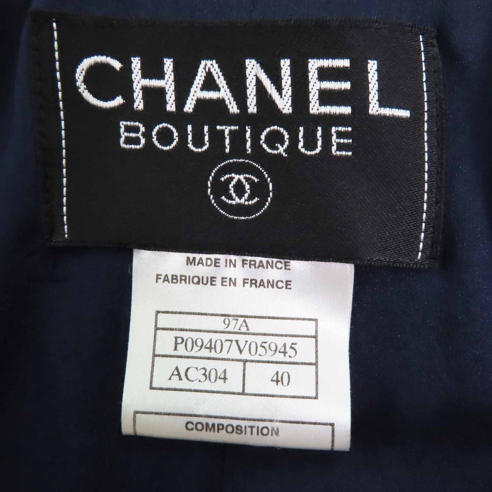 Chanel Chanel Chanel Multi-line Wool Coat Cotton Outerwear P09407 DUTY FREE for USA Size ONE SIZE - 8 Thumbnail