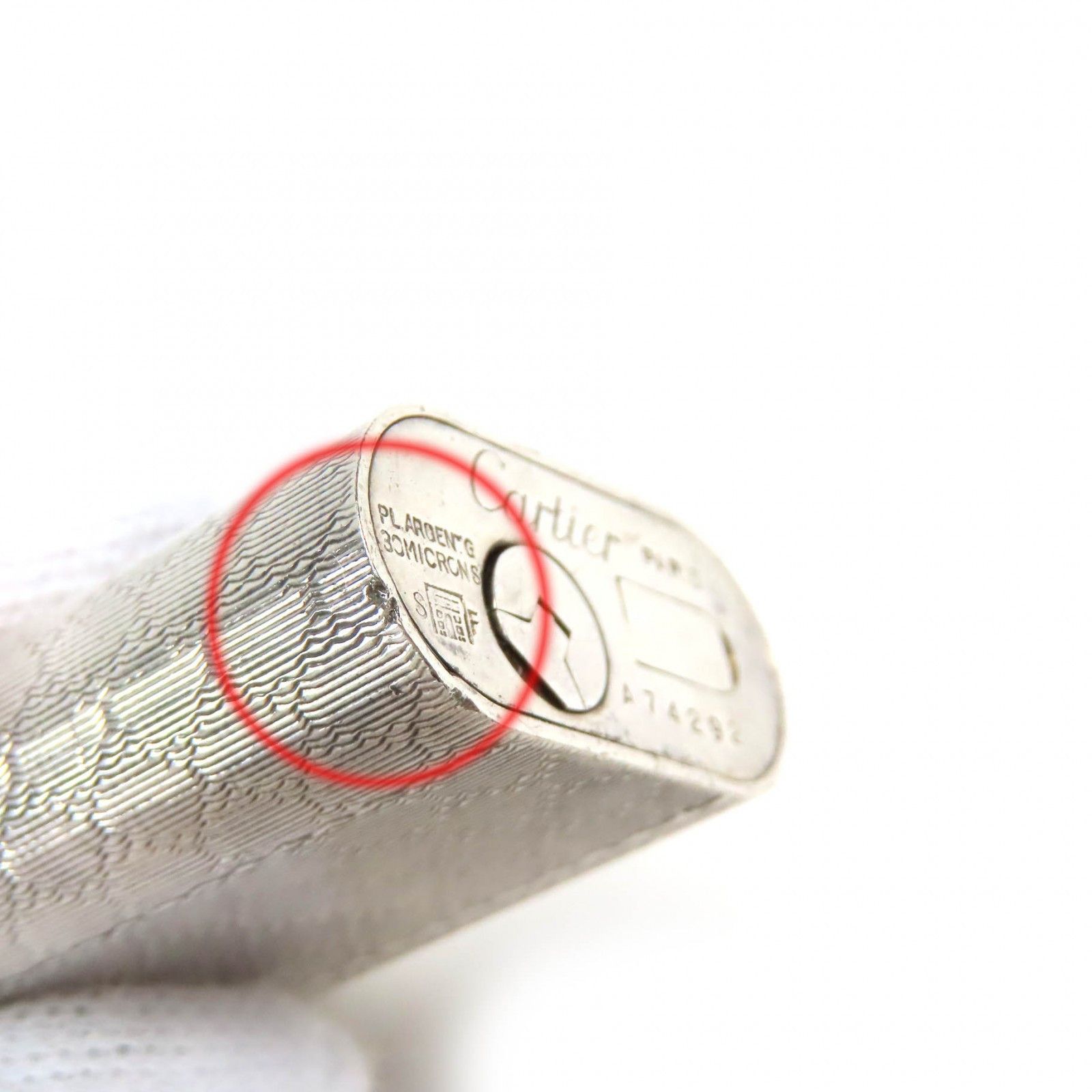 Cartier Cartier Cartier Oval lattice pattern Lighter Smoking Accessories Metal Lighter DUTY FREE for USA Size ONE SIZE - 10 Thumbnail