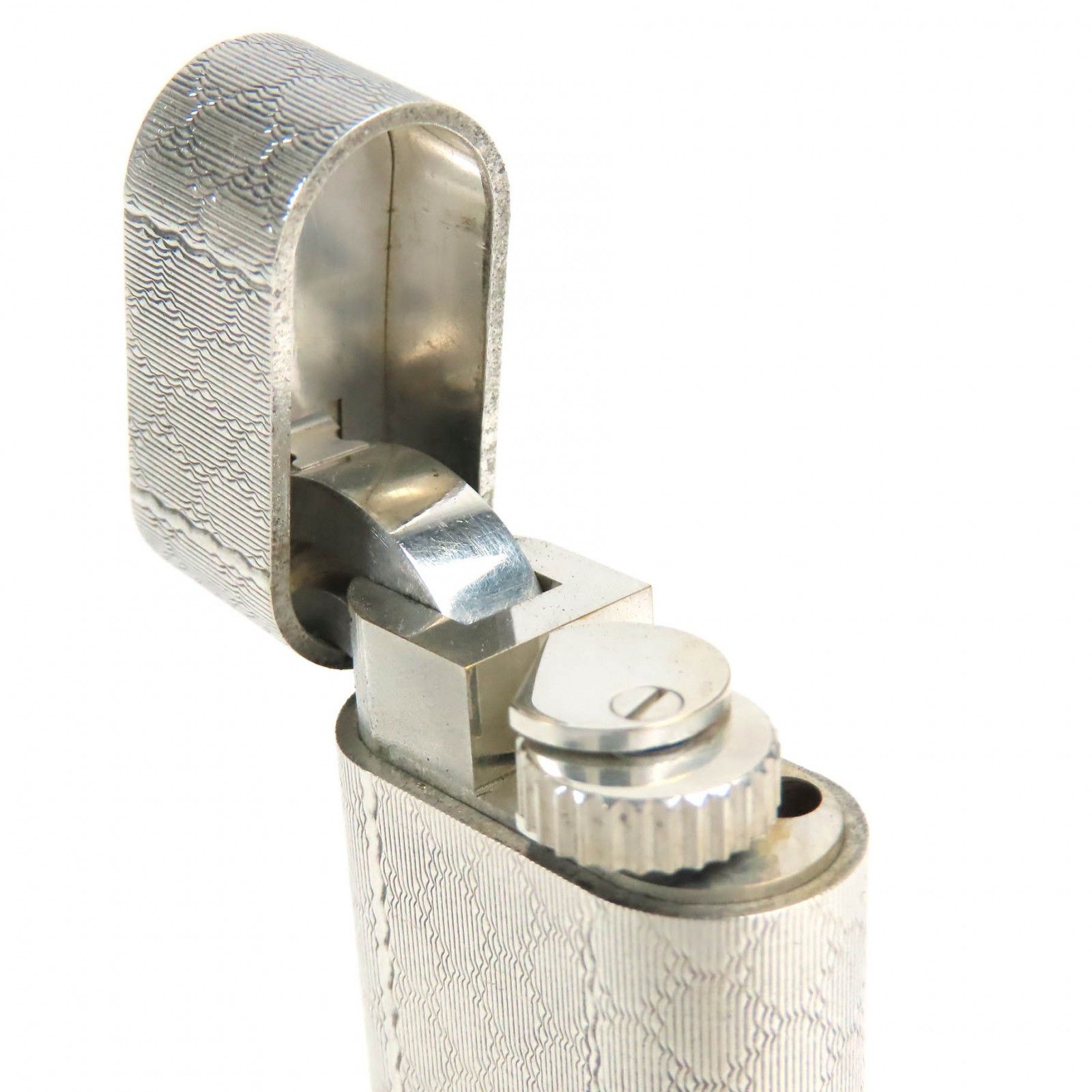 Cartier Cartier Cartier Oval lattice pattern Lighter Smoking Accessories Metal Lighter DUTY FREE for USA Size ONE SIZE - 6 Thumbnail