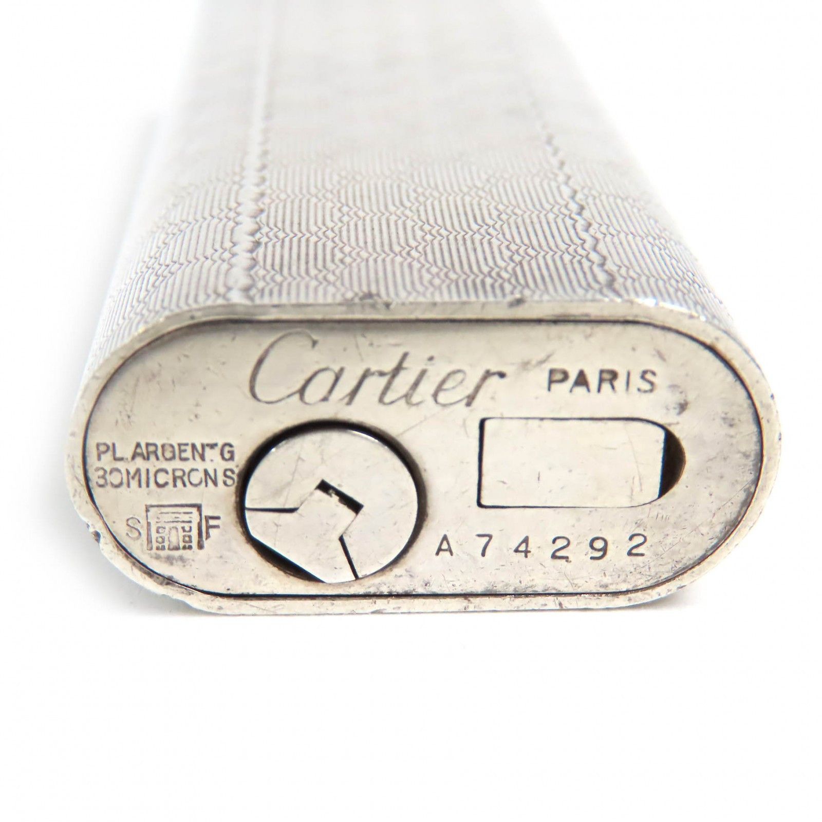 Cartier Cartier Cartier Oval lattice pattern Lighter Smoking Accessories Metal Lighter DUTY FREE for USA Size ONE SIZE - 9 Thumbnail