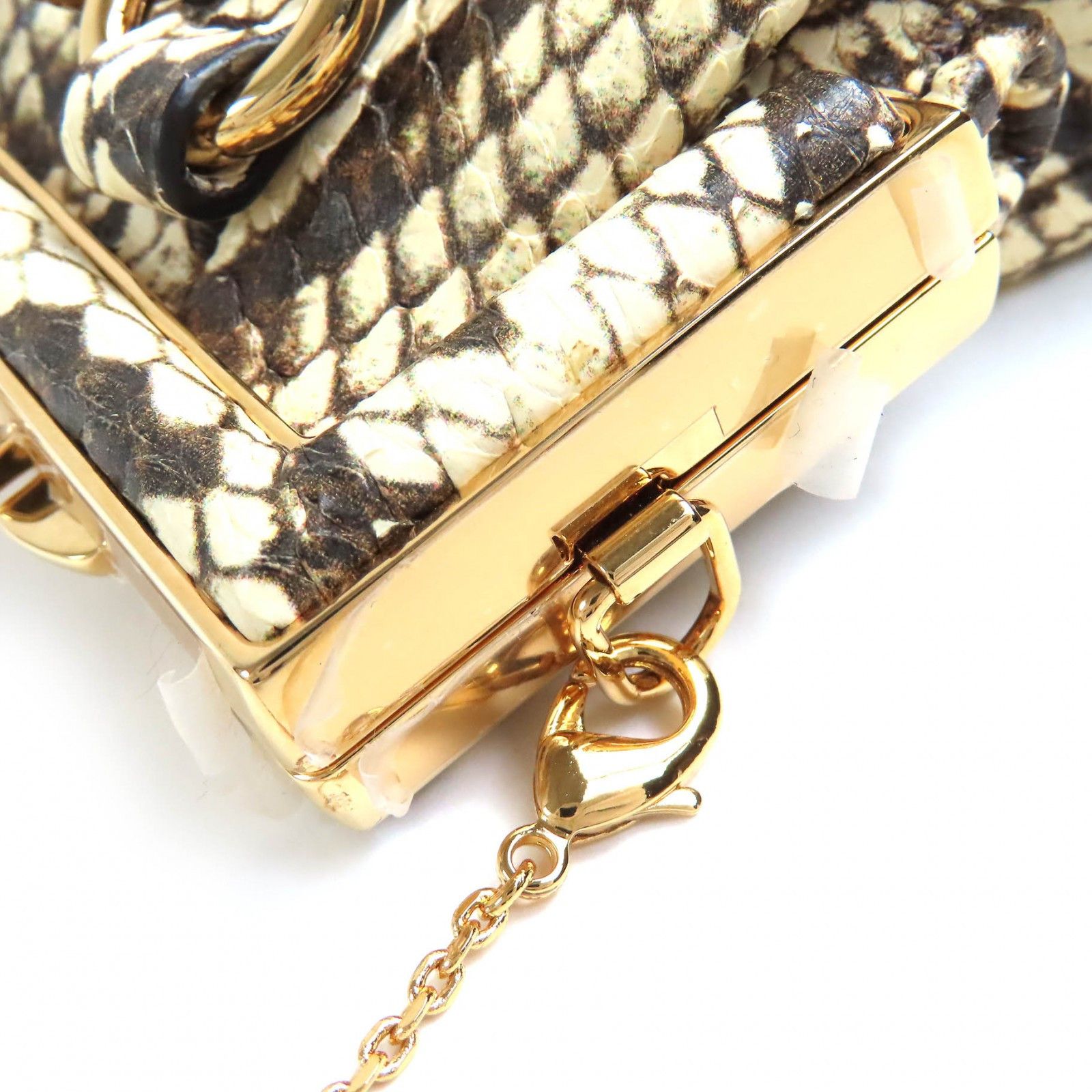 Fendi Fendi Fendi FENDI FIRST NANO Python chain pouch Natural Material Crossbody Bag DUTY FREE for USA Size ONE SIZE - 10 Thumbnail