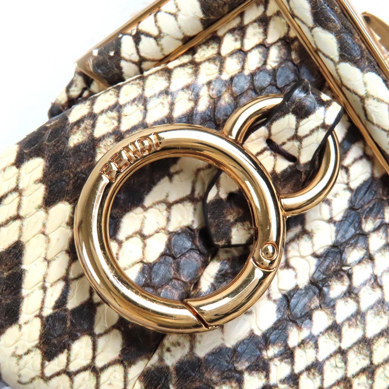Fendi Fendi Fendi FENDI FIRST NANO Python chain pouch Natural Material Crossbody Bag DUTY FREE for USA Size ONE SIZE - 8 Thumbnail