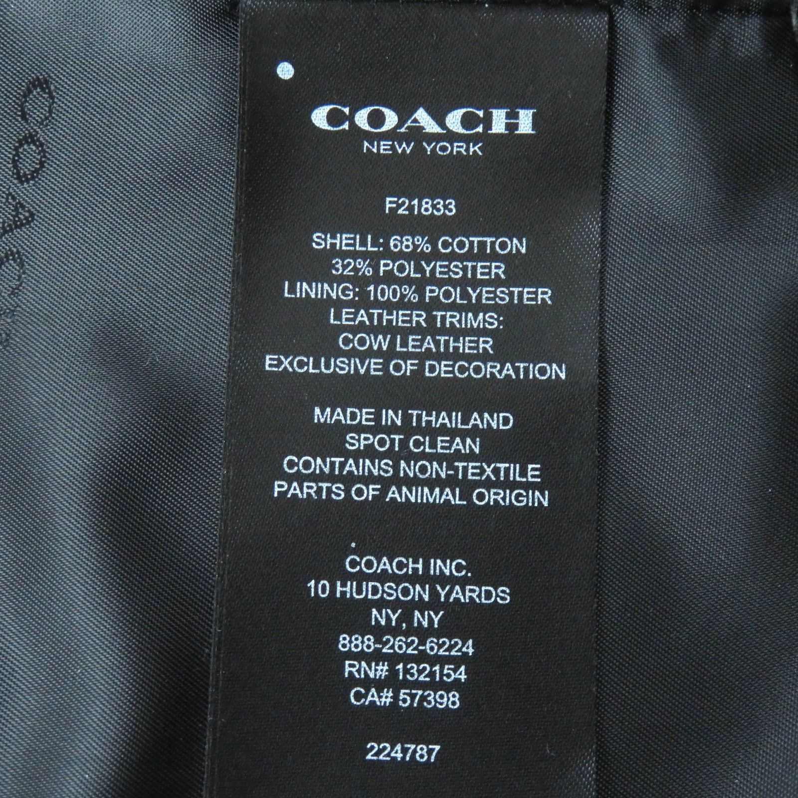 Coach Coach Coach F21833 Cotton Polyester Trench Coat Cotton Outerwear F21833 DUTY FREE for USA Size ONE SIZE - 10 Thumbnail