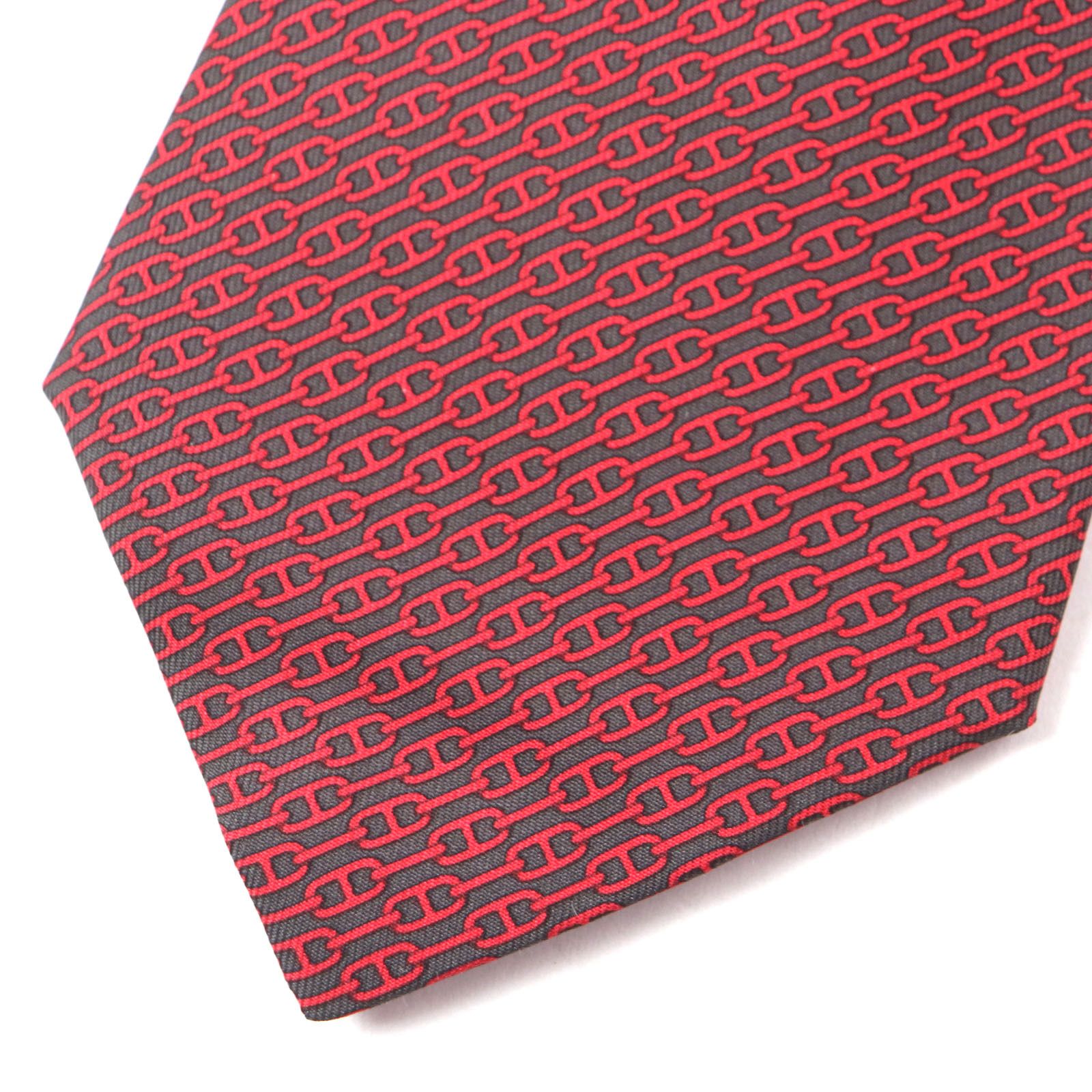 Hermes Hermes Hermes Chaine d'Ancre Silk Tie Others Necktie DUTY FREE for USA Size ONE SIZE - 3 Thumbnail