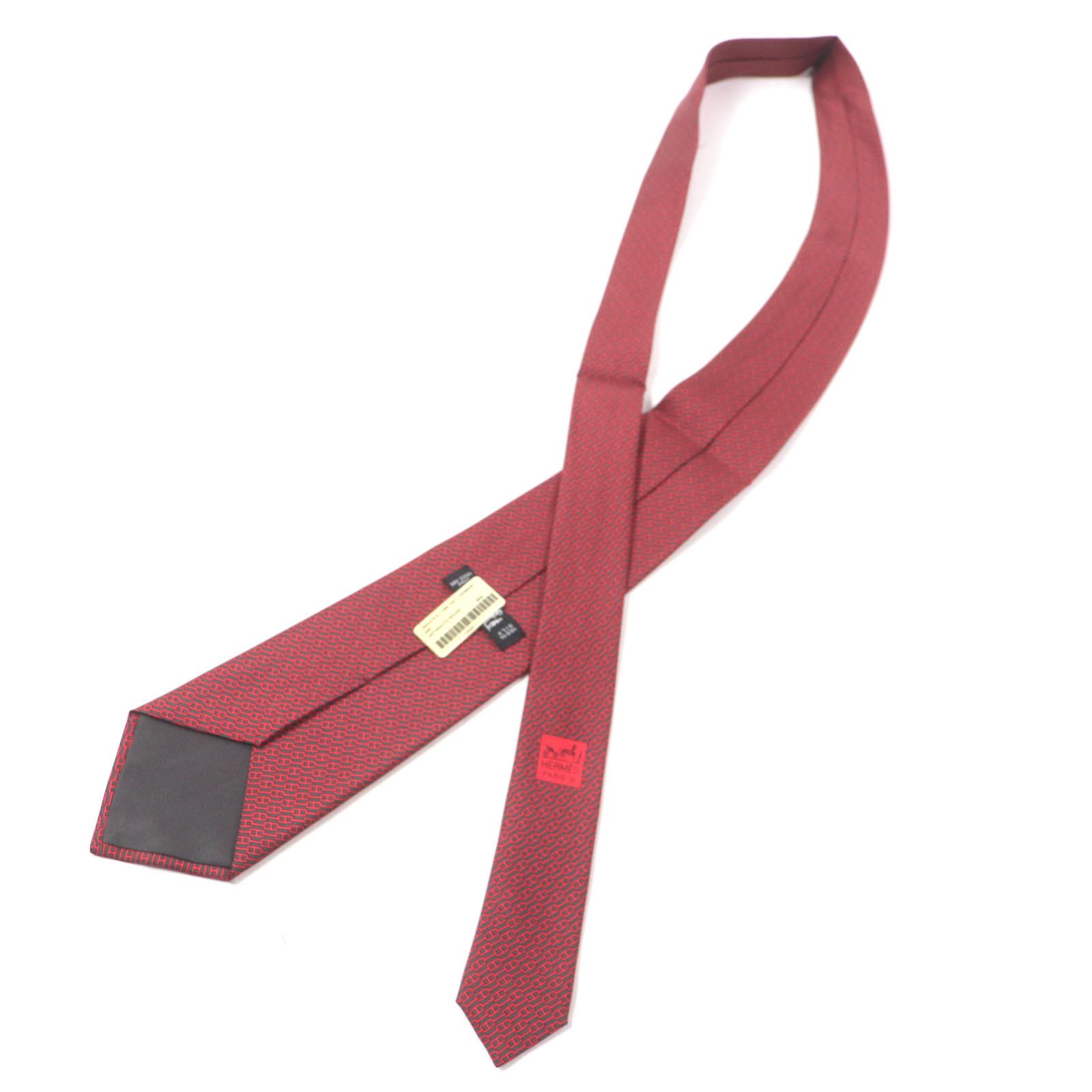 Hermes Hermes Hermes Chaine d'Ancre Silk Tie Others Necktie DUTY FREE for USA Size ONE SIZE - 4 Thumbnail