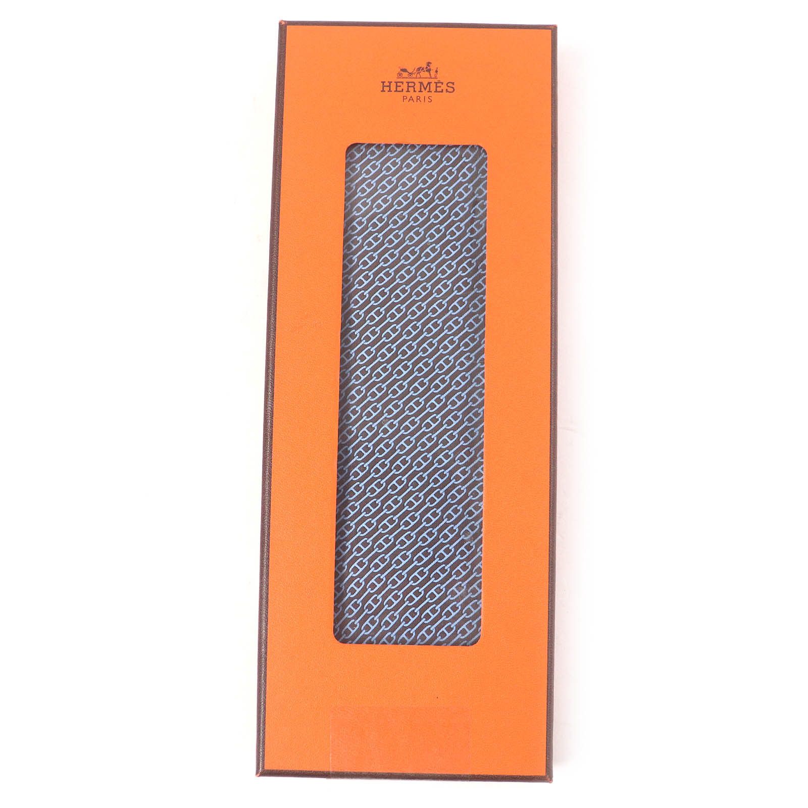 Hermes Hermes Hermes Chaine All-over Pattern Silk Tie Others Necktie DUTY FREE for USA Size ONE SIZE - 2 Thumbnail