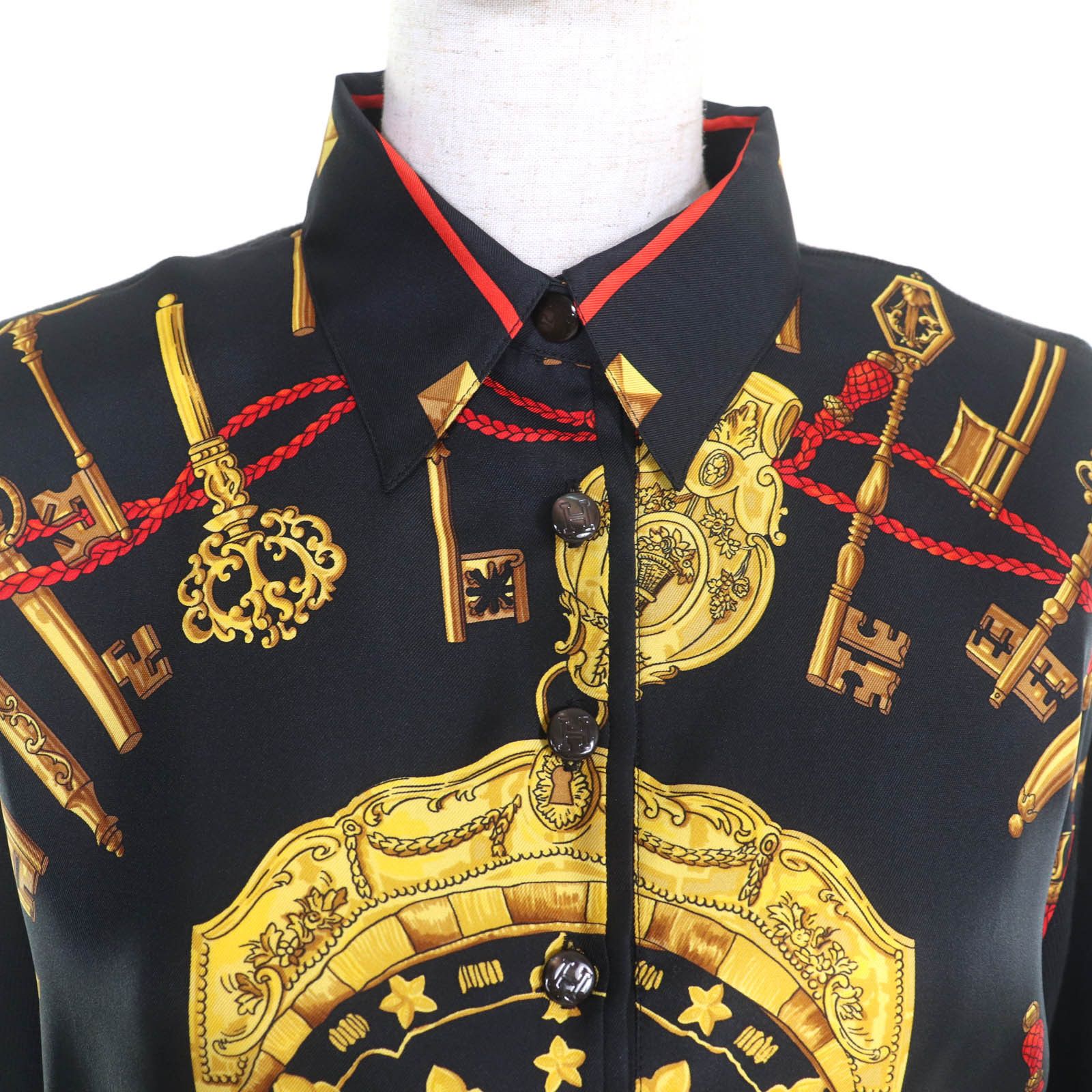 Hermes Hermes Hermes LES CLES THE KEYS Silk Polo Shirt Others Tops DUTY FREE for USA Size ONE SIZE - 4 Thumbnail