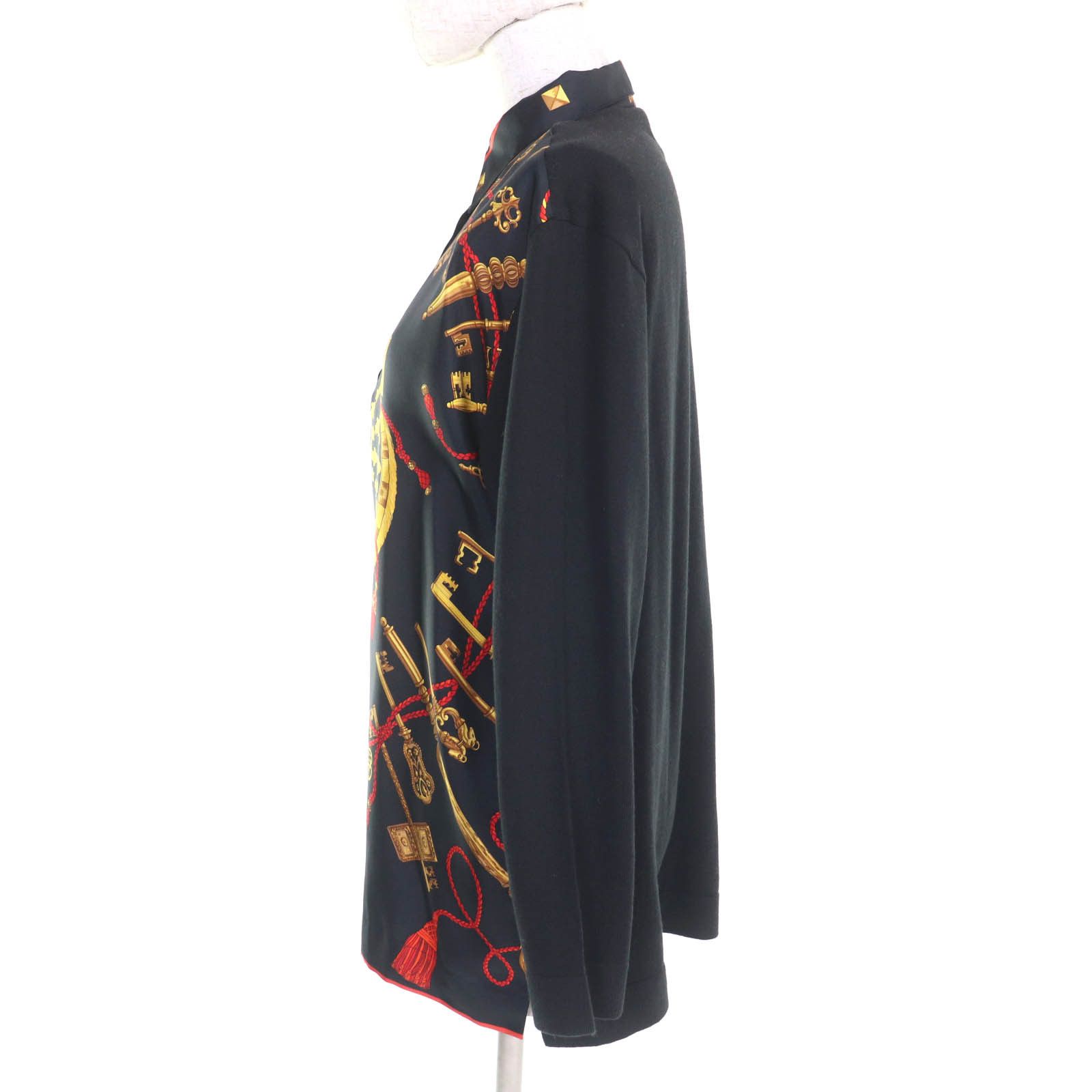 Hermes Hermes Hermes LES CLES THE KEYS Silk Polo Shirt Others Tops DUTY FREE for USA Size ONE SIZE - 2 Thumbnail