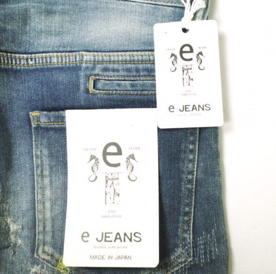 Other Other e JEANS STRETCH SLIM Denim Pants Denim Jeans e801-028 DUTY FREE for USA Size ONE SIZE - 3 Thumbnail