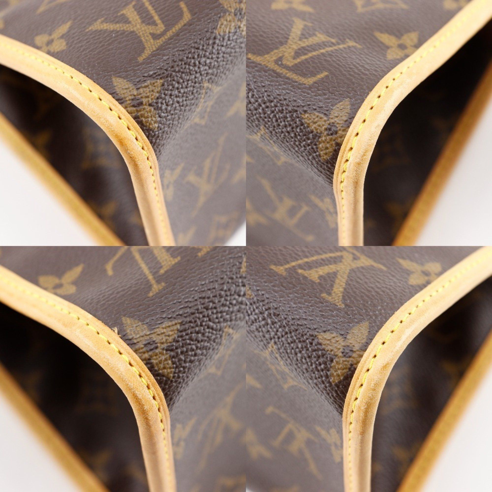Louis Vuitton Louis Vuitton Popan Cool Handbag M40009 Monogram Canvas 2005 Brown VI0065 Women's Size ONE SIZE - 4 Thumbnail
