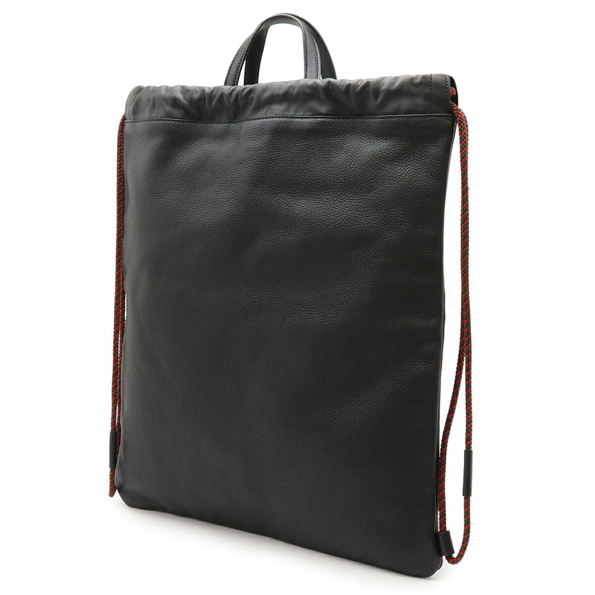 Gucci Gucci Print Coco Capitan Drawstring Backpack/Tote Bag in Black Leather (Product Code: 494053) Size ONE SIZE - 3 Thumbnail