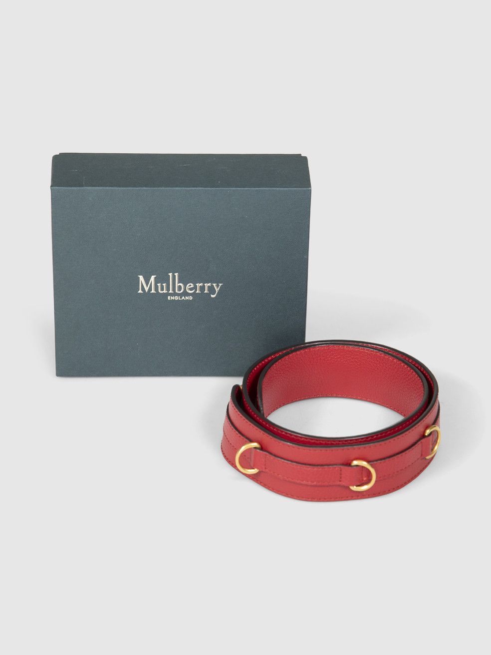 Mulberry Red Leather Bag Strap Size ONE SIZE - 2 Thumbnail