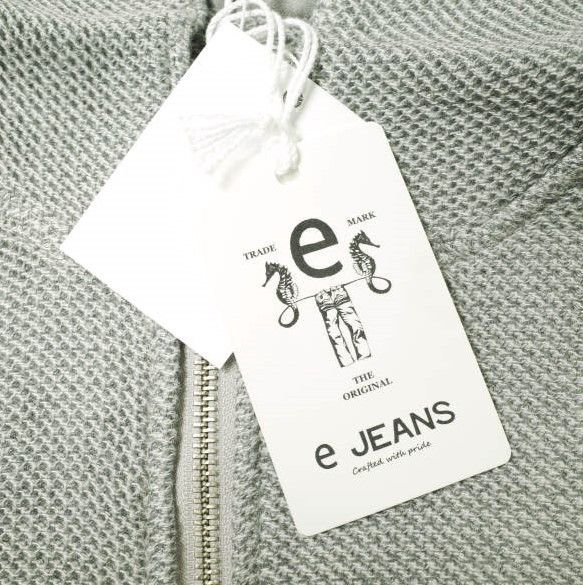 Other Other e JEANS HONEYCOMB ZIP HOODIE Cotton Hoodie Cotton Sweatshirts & Hoodies e903-003 DUTY FREE for USA Size ONE SIZE - 3 Thumbnail