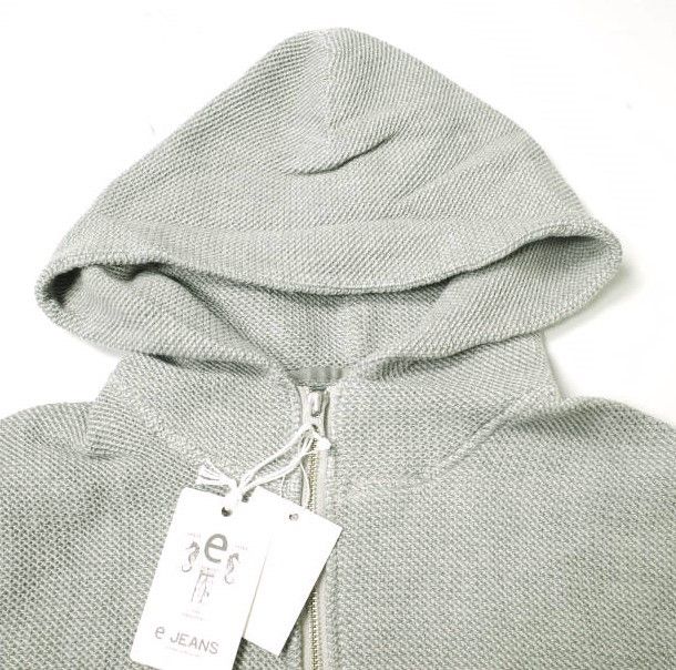 Other Other e JEANS HONEYCOMB ZIP HOODIE Cotton Hoodie Cotton Sweatshirts & Hoodies e903-003 DUTY FREE for USA Size ONE SIZE - 4 Thumbnail