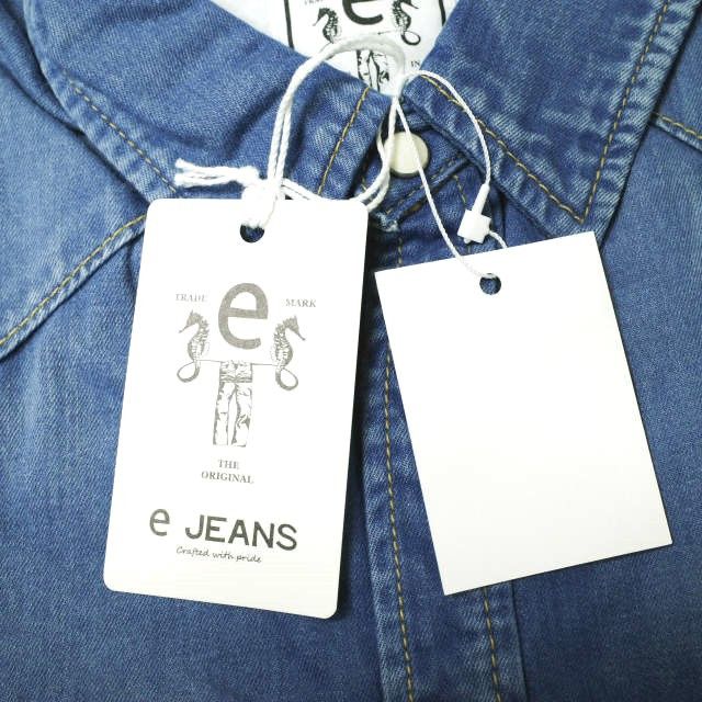 Other Other e JEANS e105-001 Cotton Denim Shirt Denim Tops e105-001 DUTY FREE for USA Size ONE SIZE - 3 Thumbnail