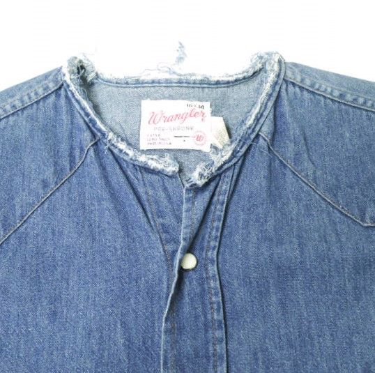 Other Other Wrangler 27MW Denim Shirt Cotton Tops 27MW DUTY FREE for USA Size ONE SIZE - 4 Thumbnail