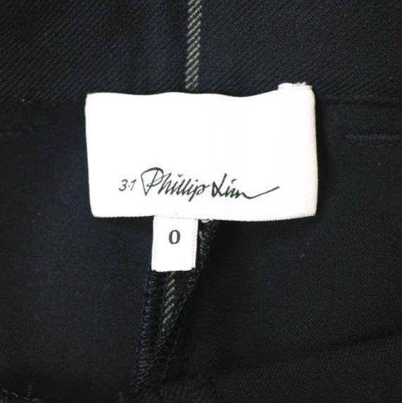 Other Other 3.1 Phillip Lim Pinstripe Slim Trousers Polyester Rayon Trousers Others Pants E201-5354DBI DUTY FREE for USA Size ONE SIZE - 3 Thumbnail