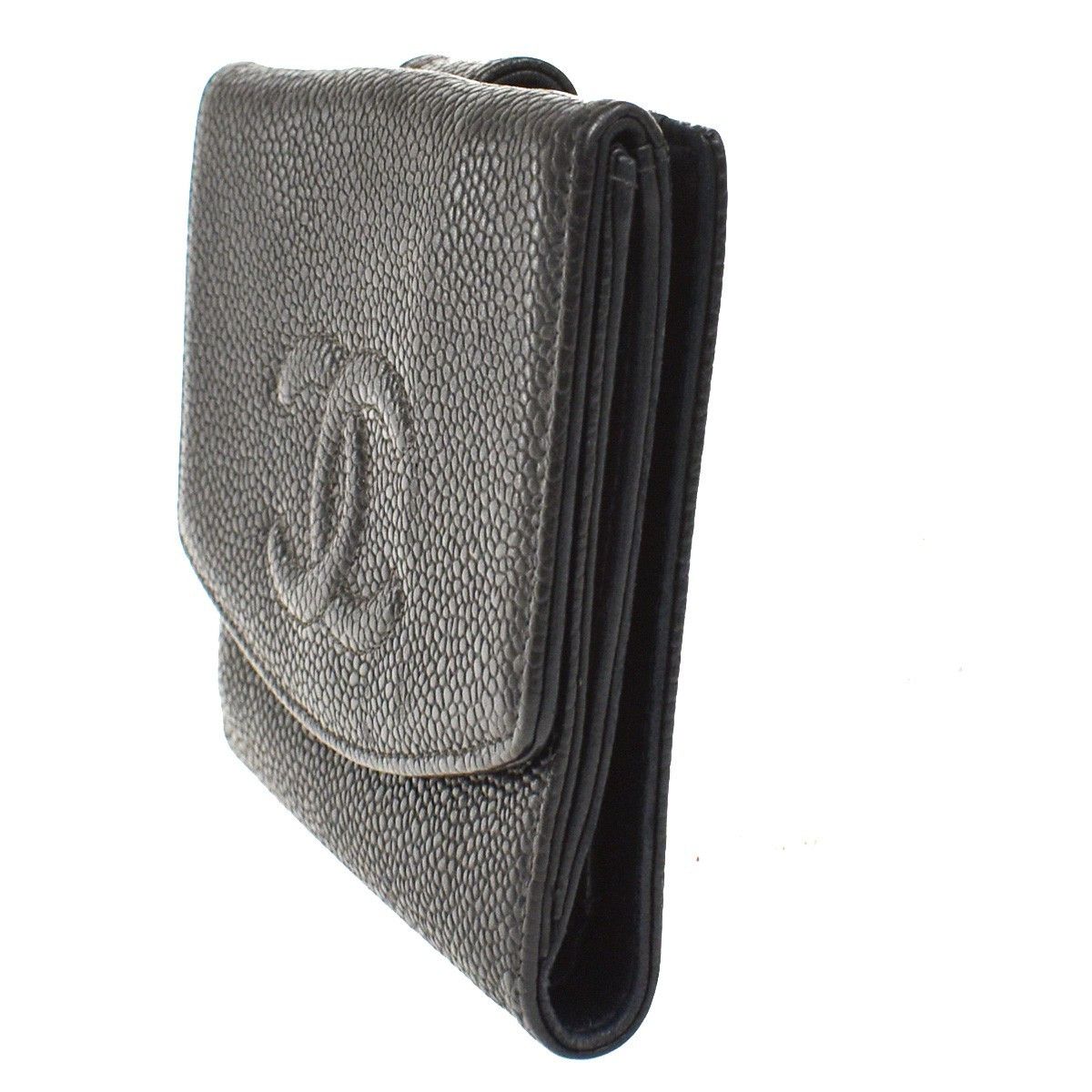 Chanel Chanel CC Compact Wallet Caviar Size ONE SIZE - 3 Thumbnail