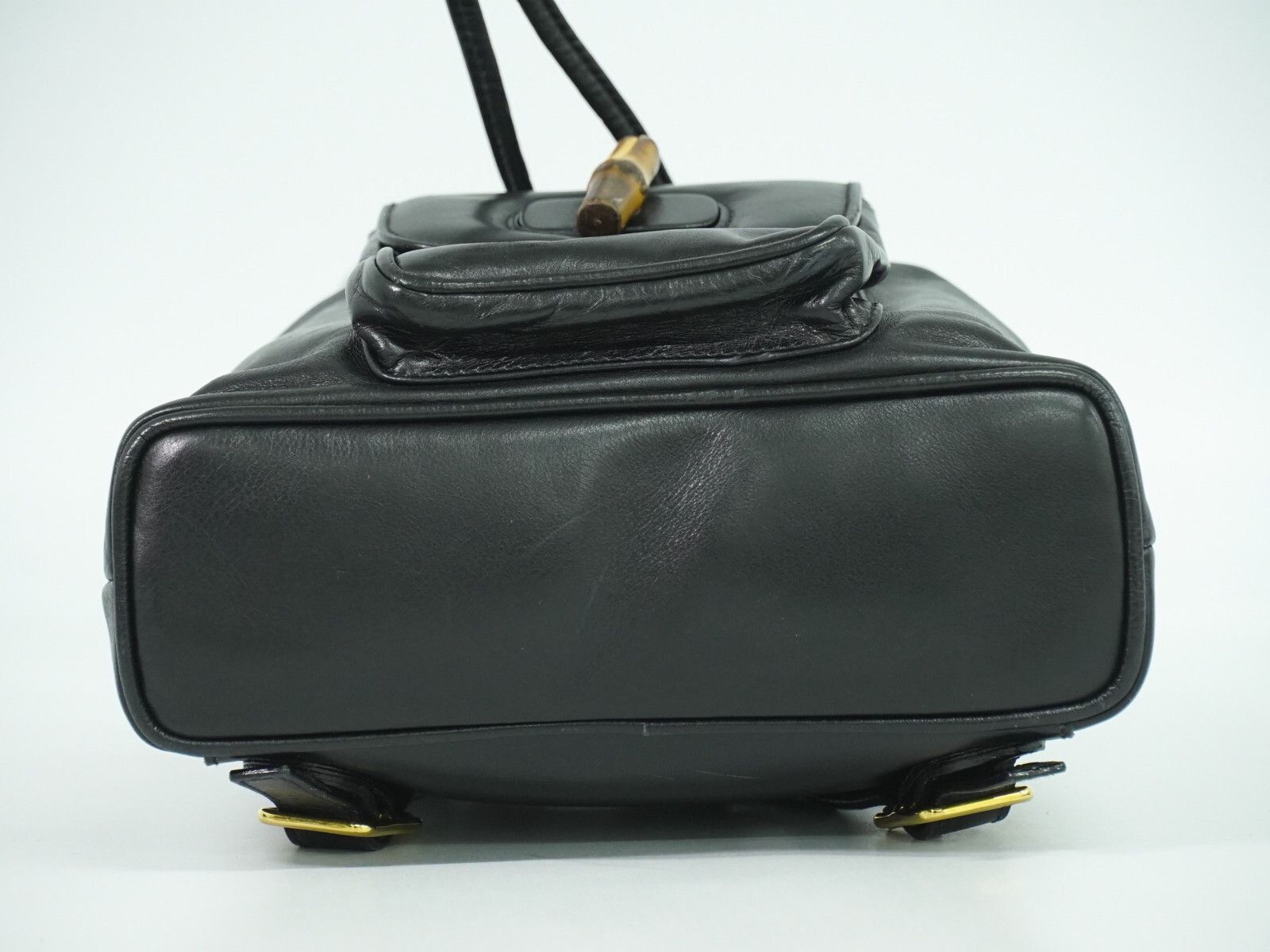 Gucci Gucci Vintage Bamboo Backpack Leather Size ONE SIZE - 3 Thumbnail