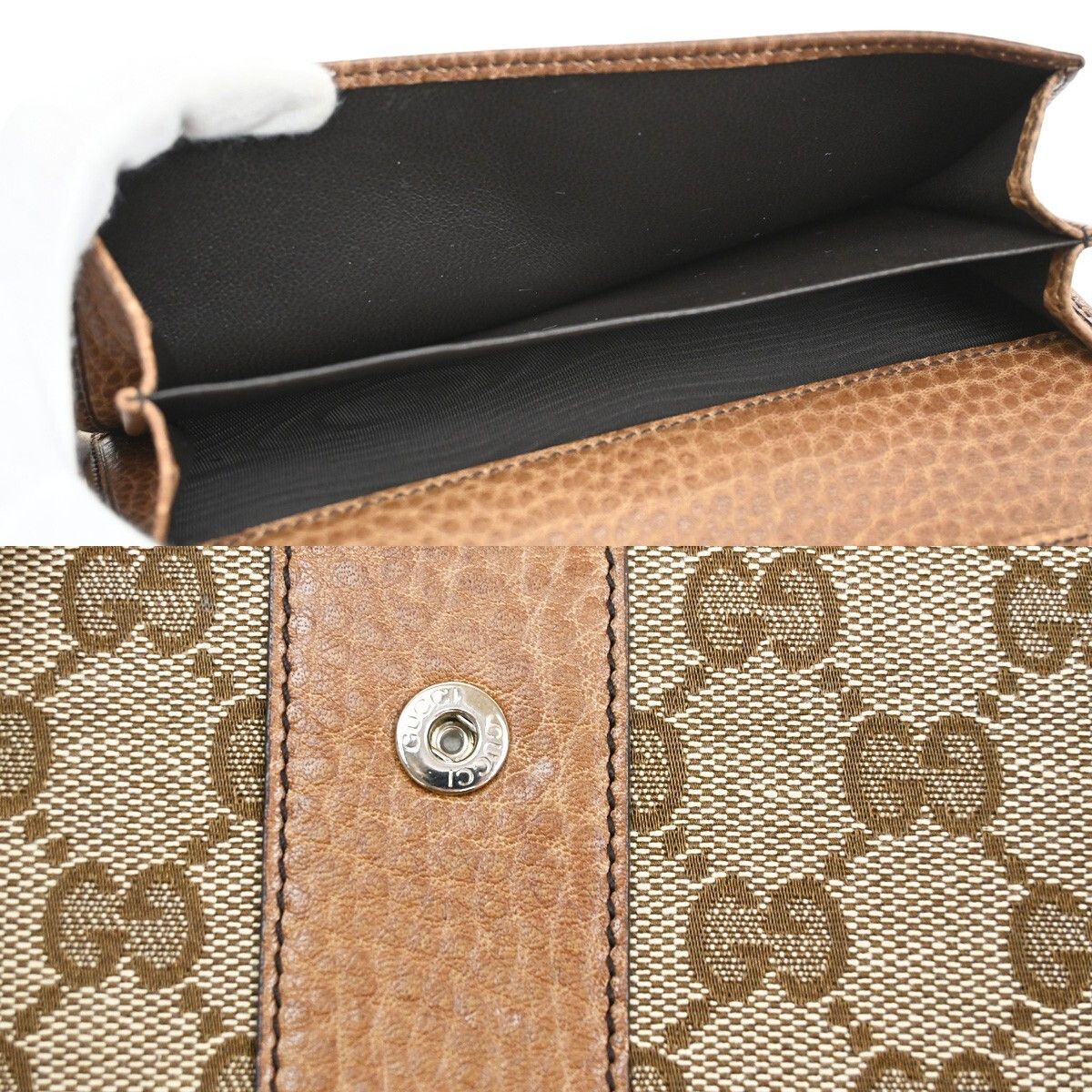 Gucci Gucci Vintage Web Continental Wallet GG Canvas Size ONE SIZE - 9 Thumbnail