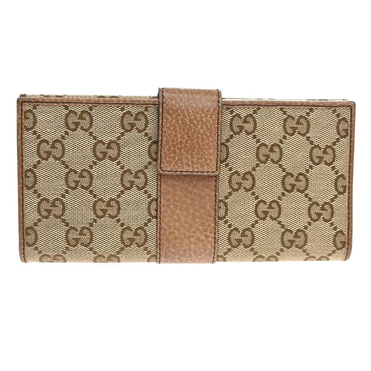 Gucci Gucci Vintage Web Continental Wallet GG Canvas Size ONE SIZE - 3 Thumbnail