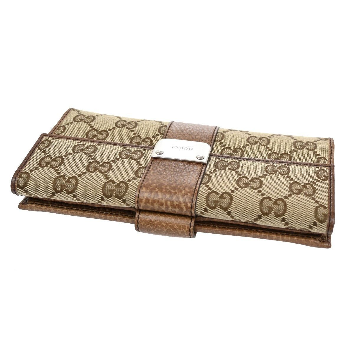 Gucci Gucci Vintage Web Continental Wallet GG Canvas Size ONE SIZE - 5 Thumbnail