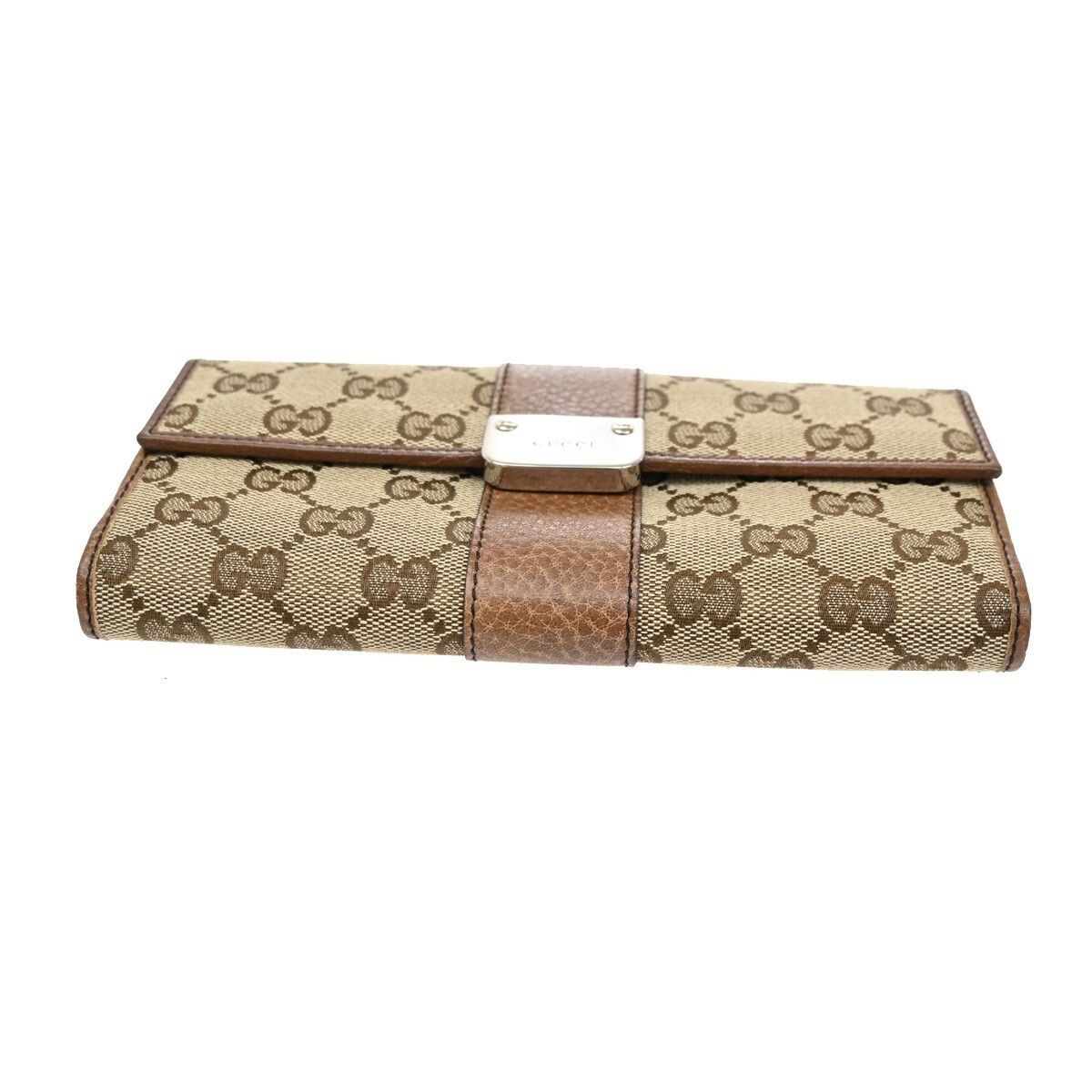 Gucci Gucci Vintage Web Continental Wallet GG Canvas Size ONE SIZE - 6 Thumbnail