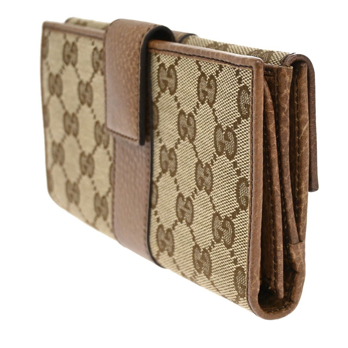 Gucci Gucci Vintage Web Continental Wallet GG Canvas Size ONE SIZE - 4 Thumbnail