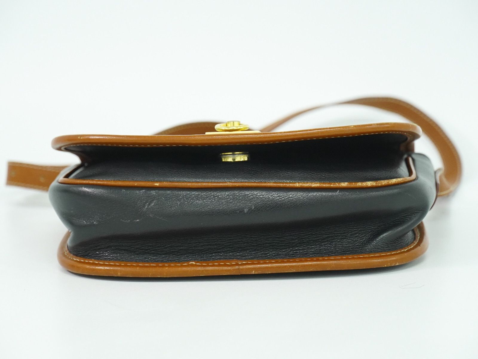 Celine Celine Vintage Crossbody Bag Logo Embossed Leather Size ONE SIZE - 3 Thumbnail