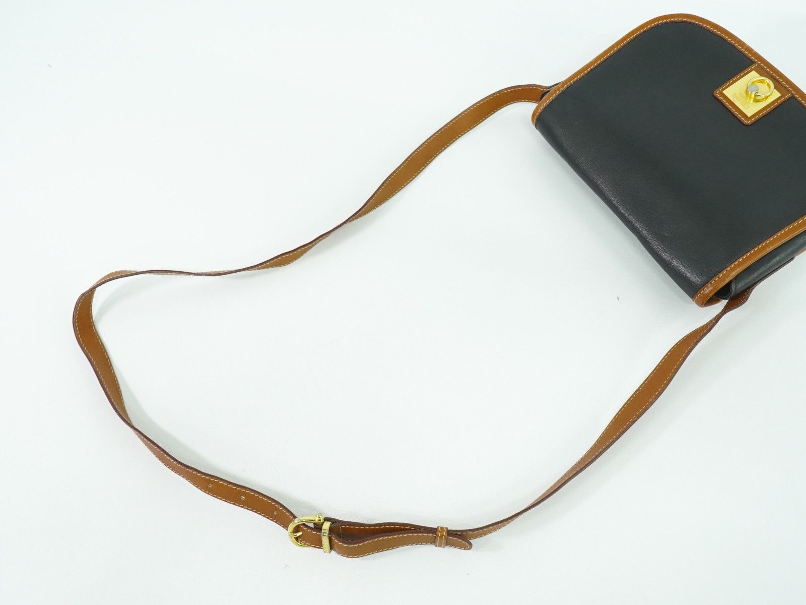Celine Celine Vintage Crossbody Bag Logo Embossed Leather Size ONE SIZE - 4 Thumbnail