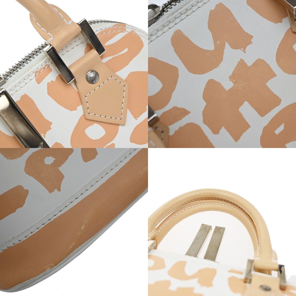 Louis Vuitton Louis Vuitton Alma Handbag Limited Edition Graffiti Leather Size ONE SIZE - 13 Thumbnail