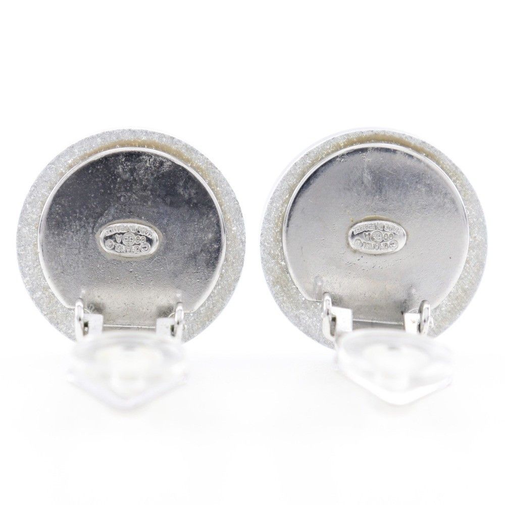 Chanel Chanel CC Round Clip-On Glitter Resin Size ONE SIZE - 3 Thumbnail