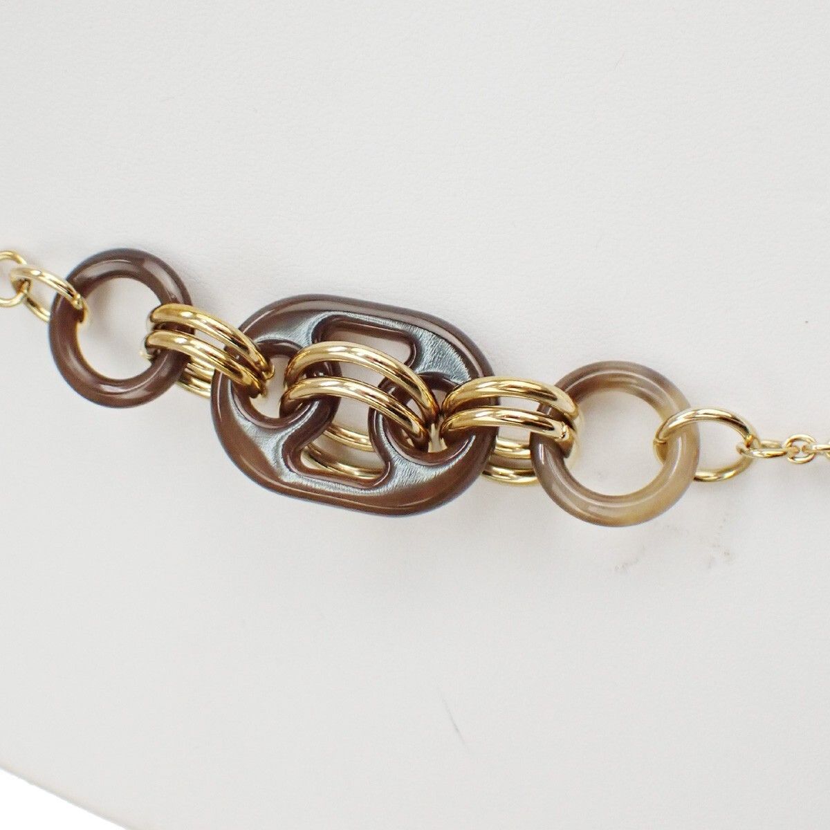 Hermes Hermes Eurydice Pendant Necklace Metal and Buffalo Horn Size ONE SIZE - 4 Thumbnail